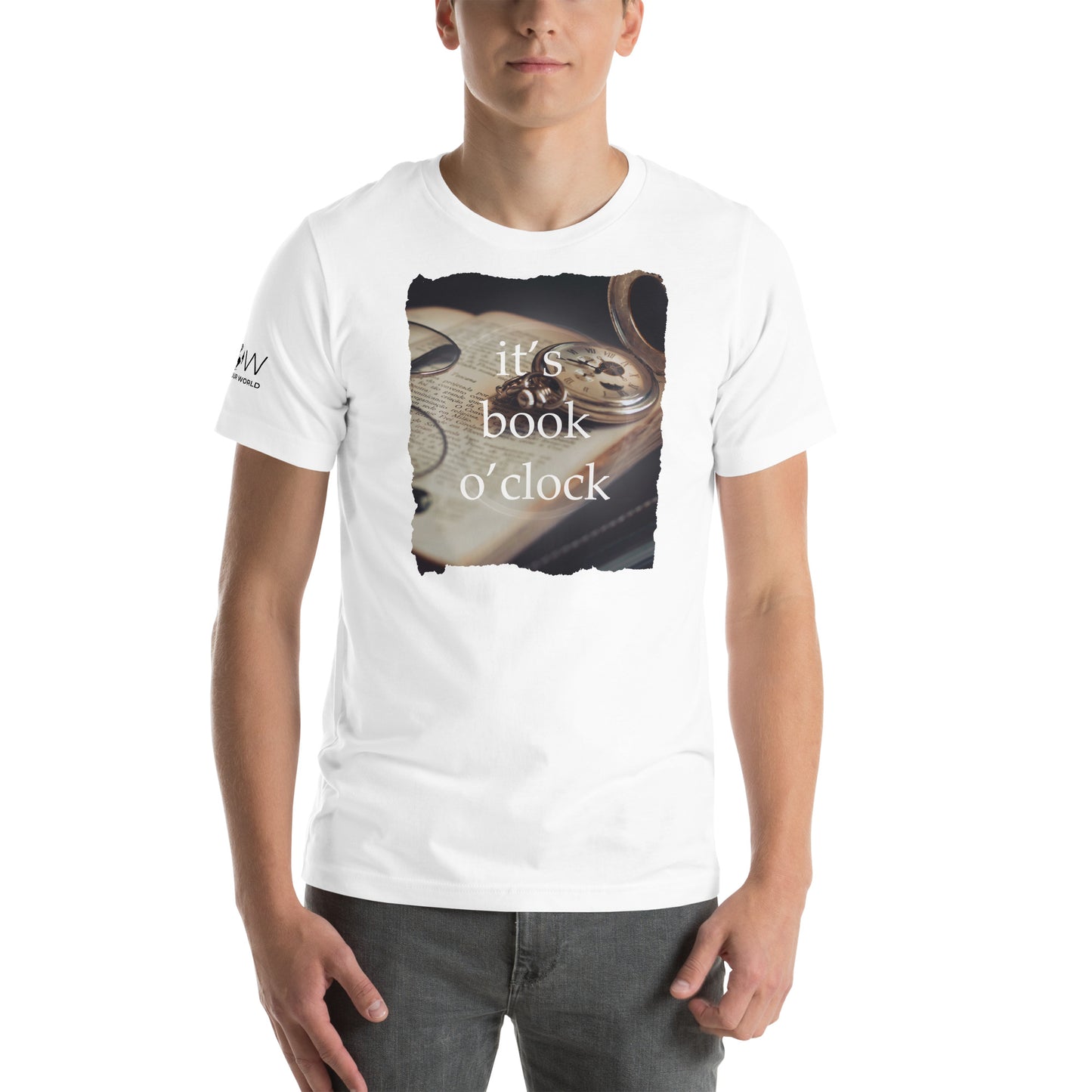 It's Book O'Clock – Vintage Timepiece Edition White Motivational Men's T-Shirt