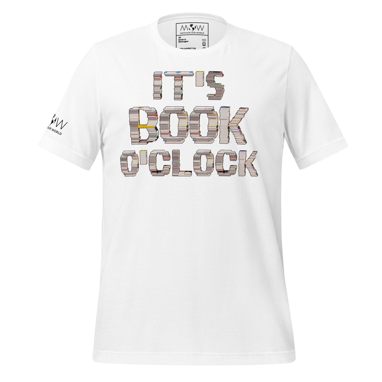 It's Book O'Clock White Motivational Men's T-Shirt