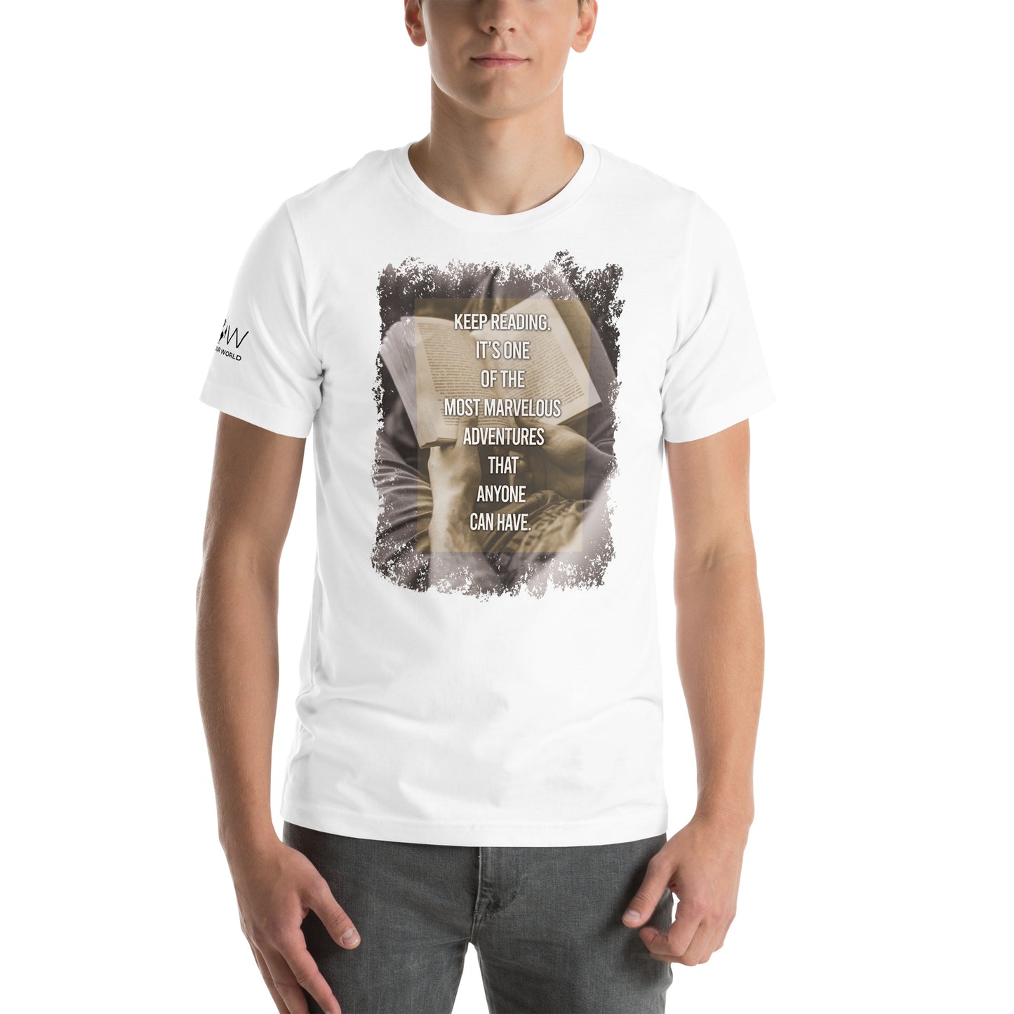 Keep Reading Marvelous Adventure White Motivational Men's T-Shirt