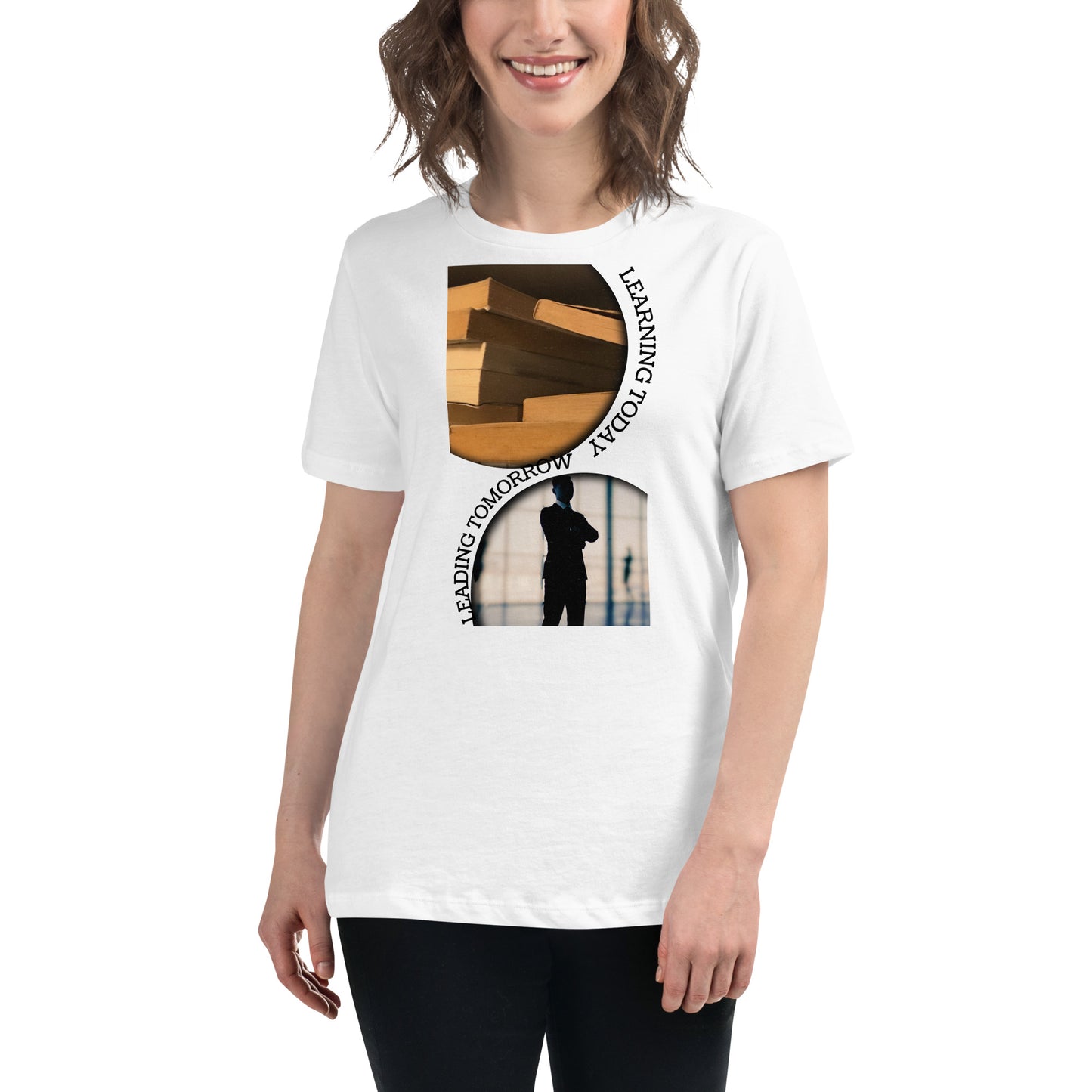 Knowledge to Success White Motivational Women’s T-Shirt Lifestyle