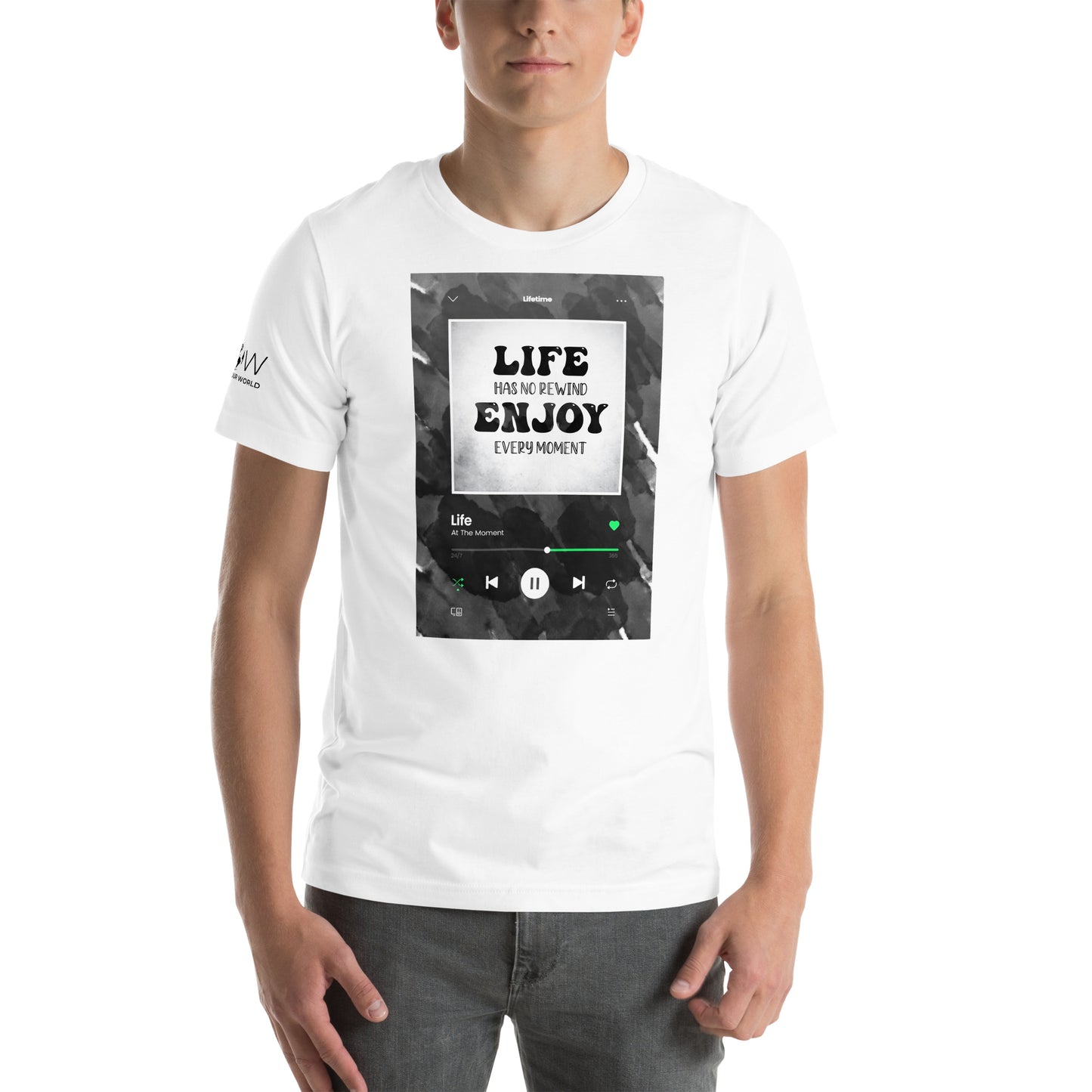 Life Has No White Motivational Men's T-Shirt