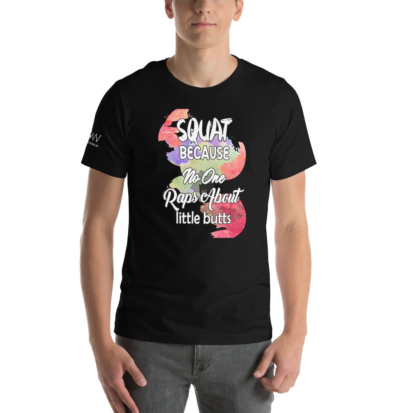 Little Butts Men's Motivational Black T-Shirt