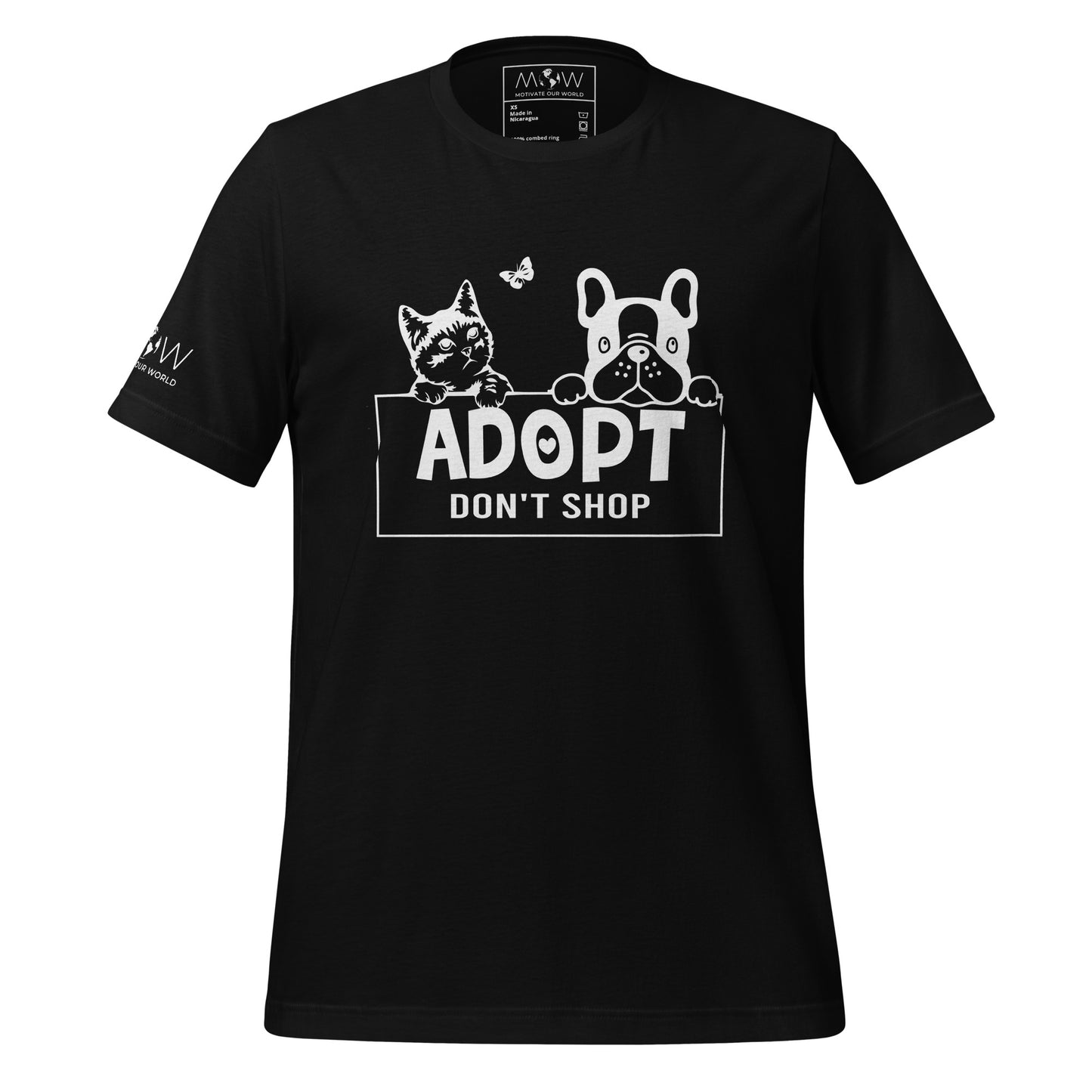Love Has Four Paws Men's Motivational Black T-Shirt