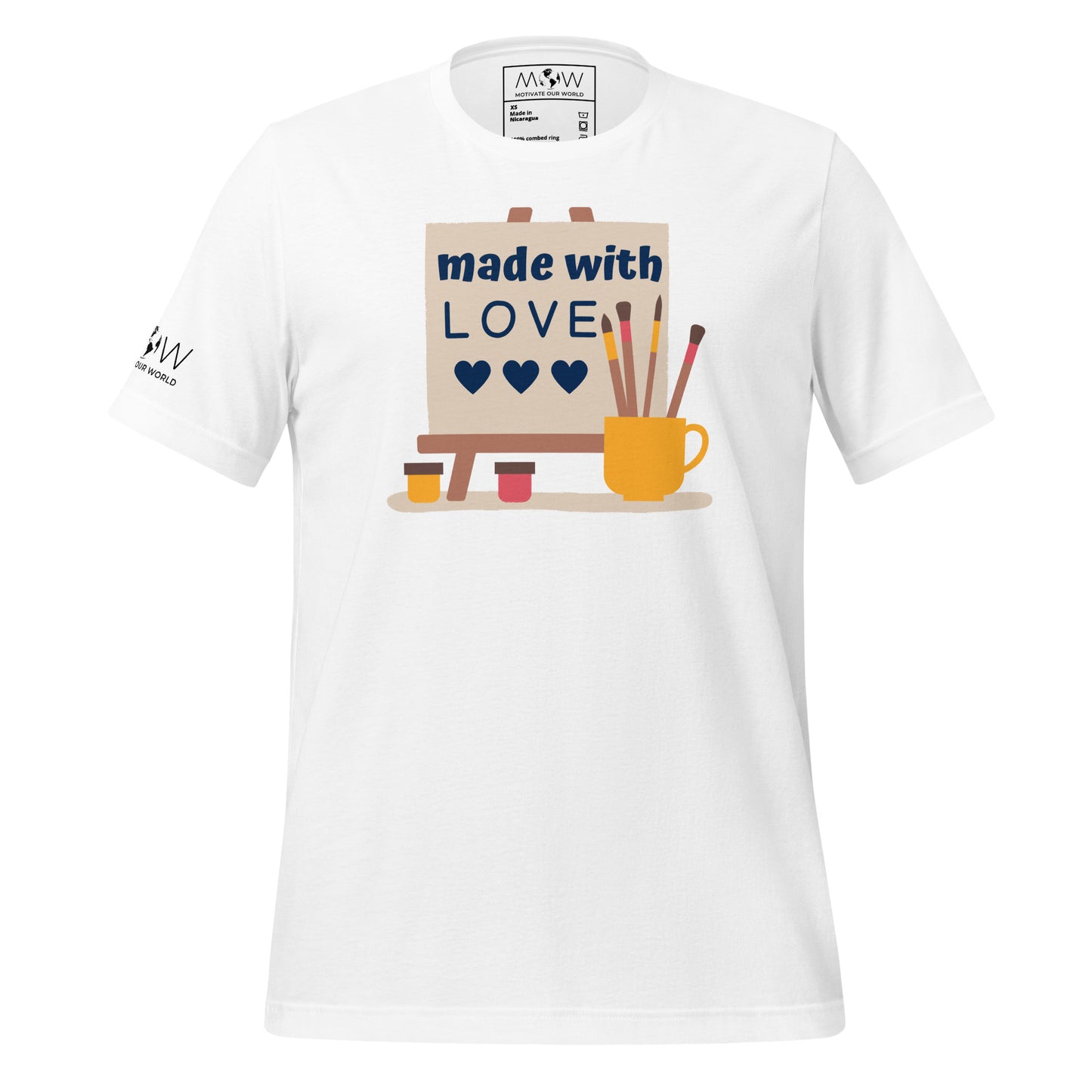 Made With Love - Studio Edition White Motivational Men's T-Shirt