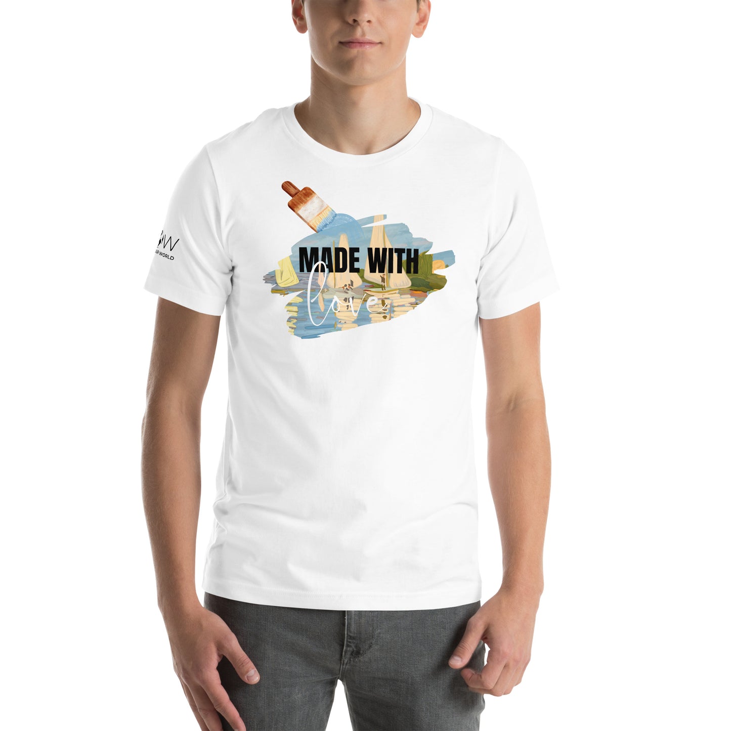 Made With Love White Motivational Men's T-Shirt