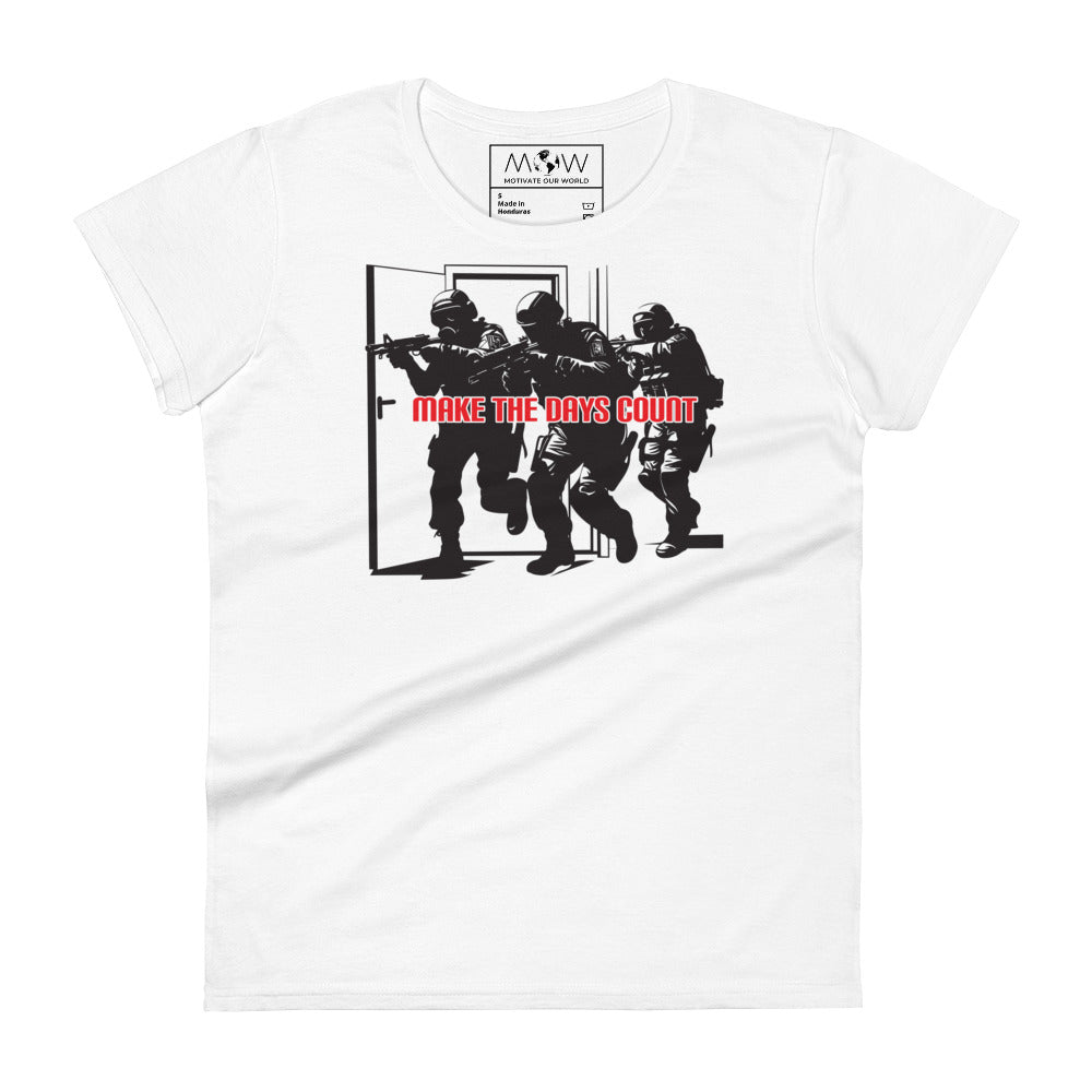 Make the Days Count Women’s Motivational White T-Shirt