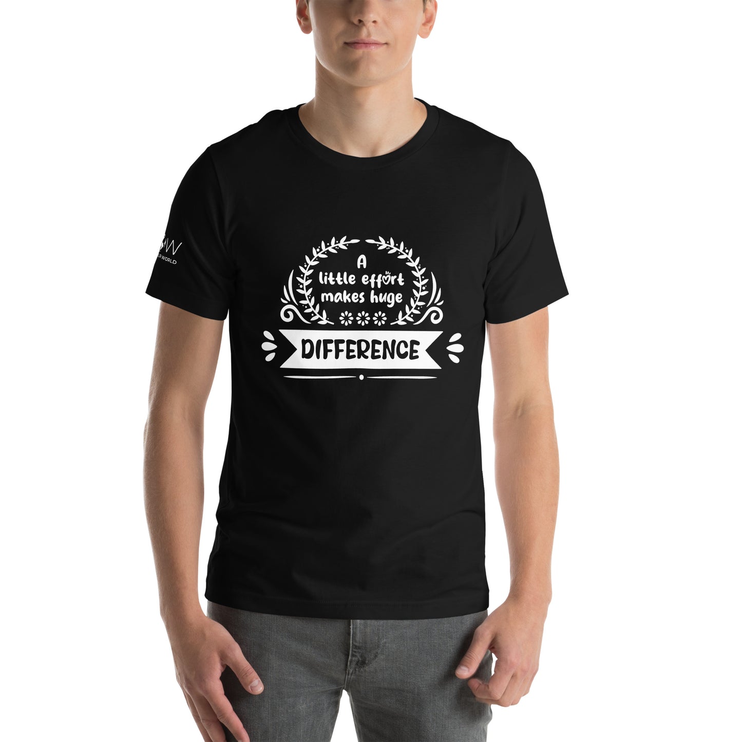 "Mindset is Everything" Men's Motivational Black T-Shirt