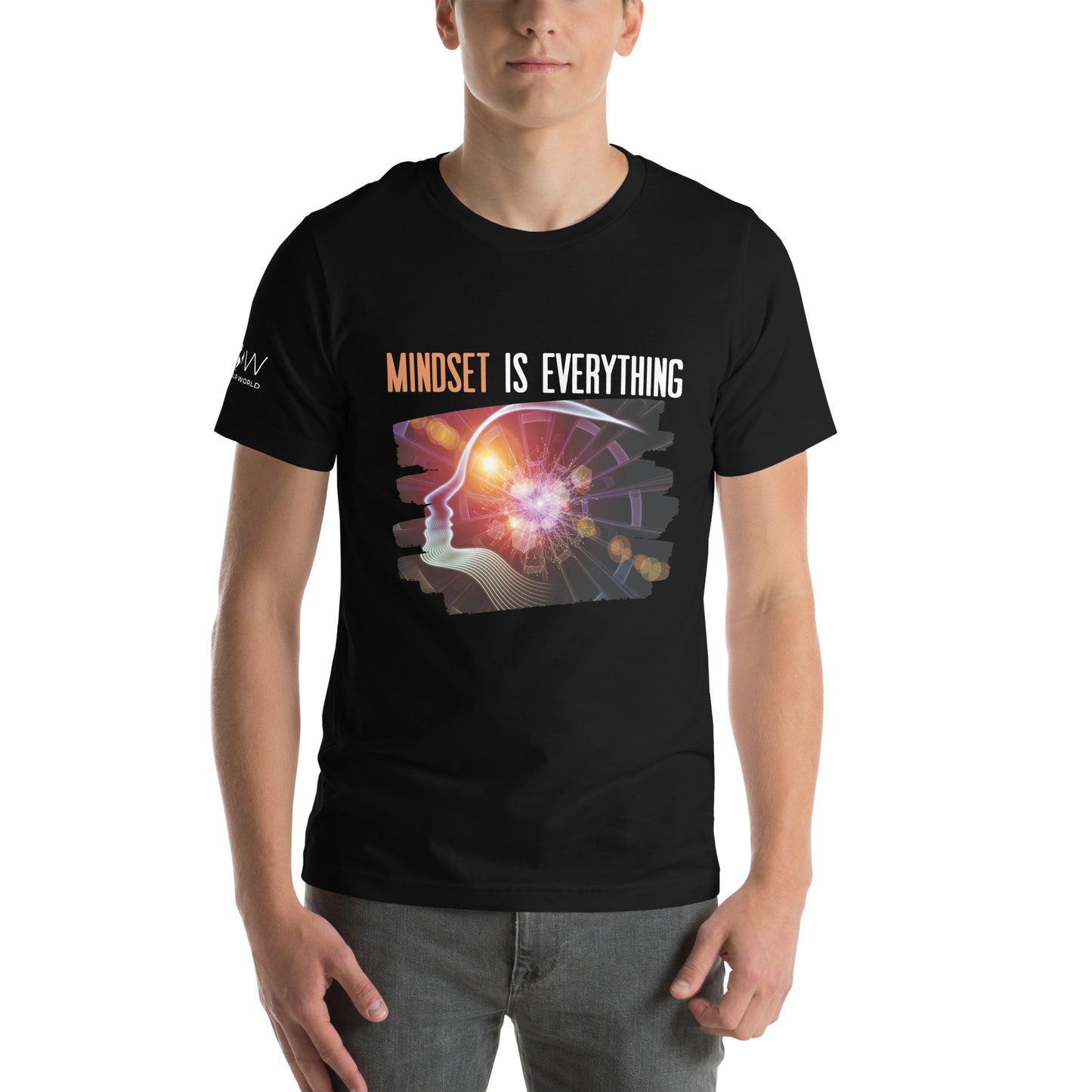 Mindset is Everything V Men's Motivational Black T-Shirt