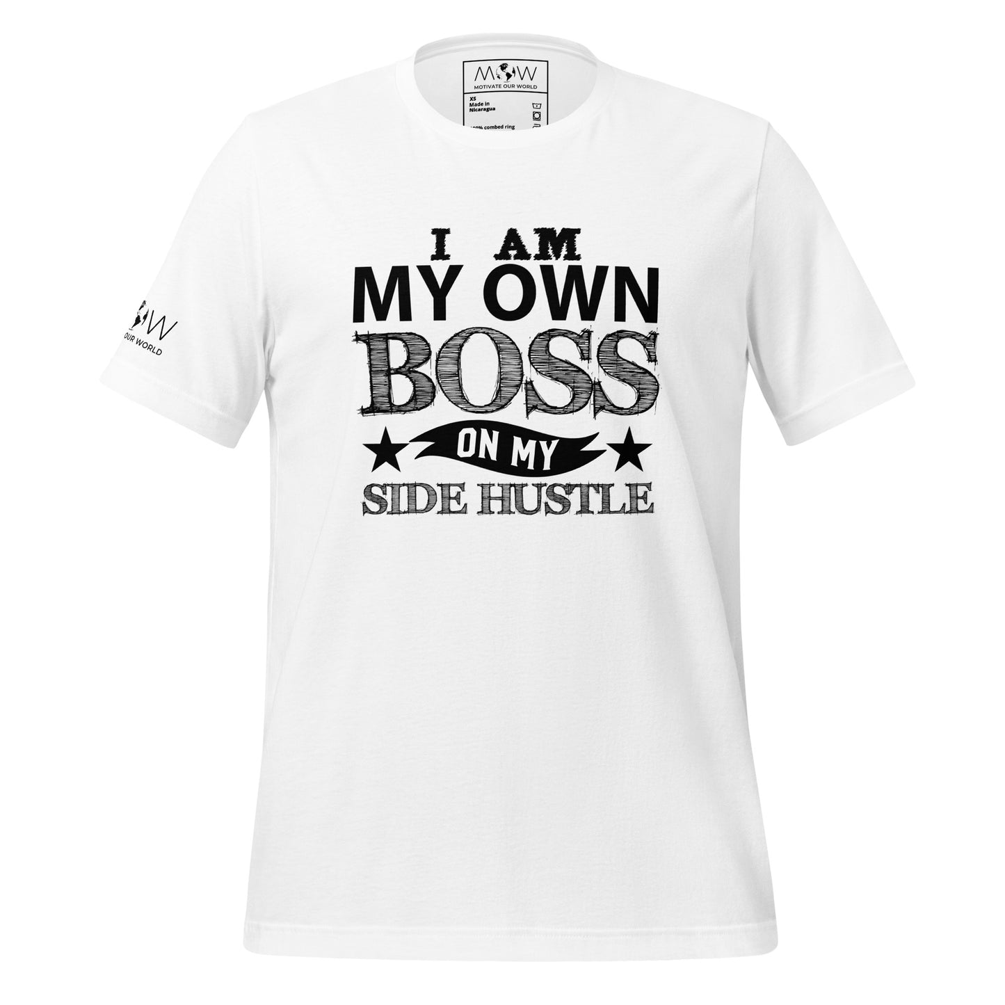 ON MY GRIND Men's Motivational White T-Shirt