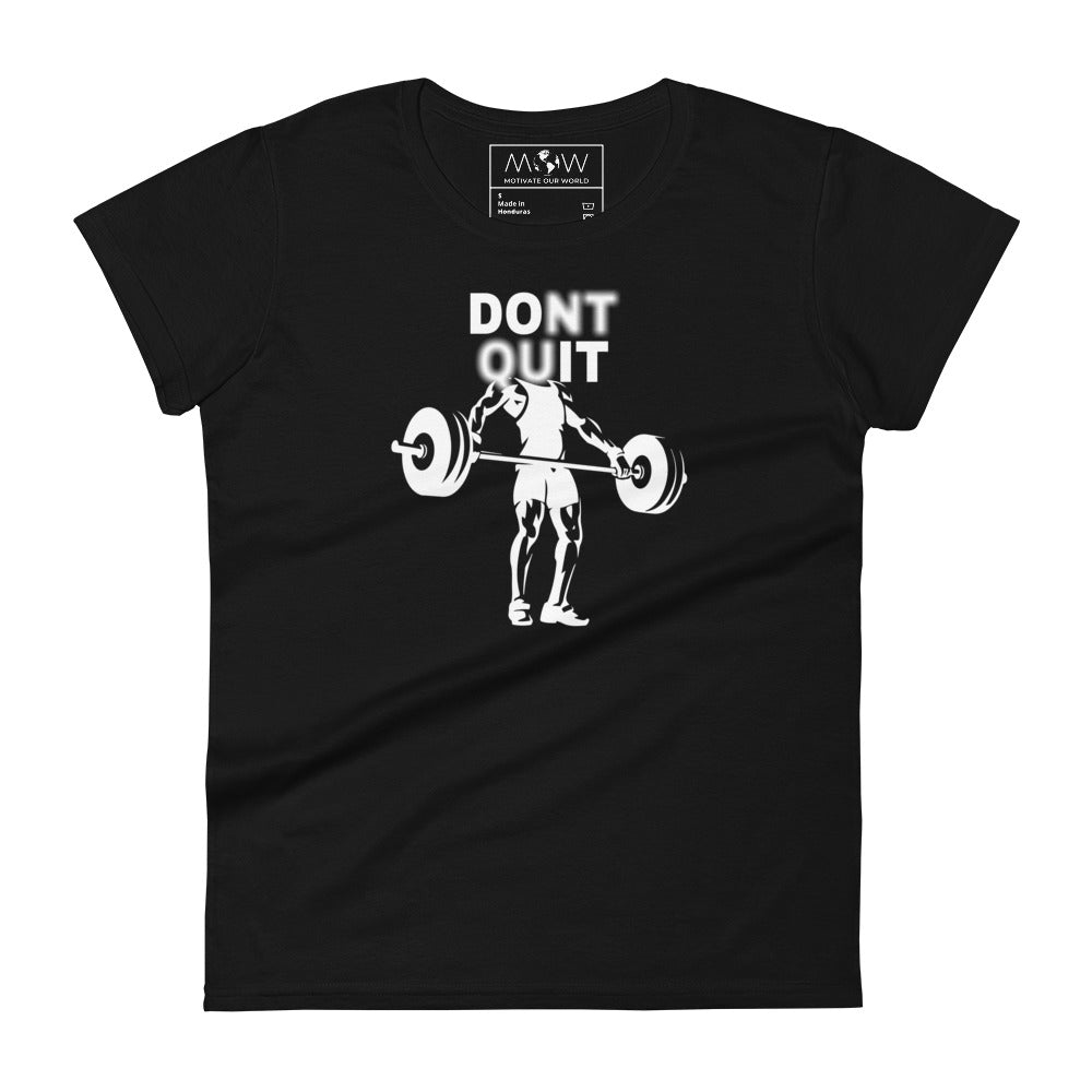 RISE Women's Motivational Black T-Shirt