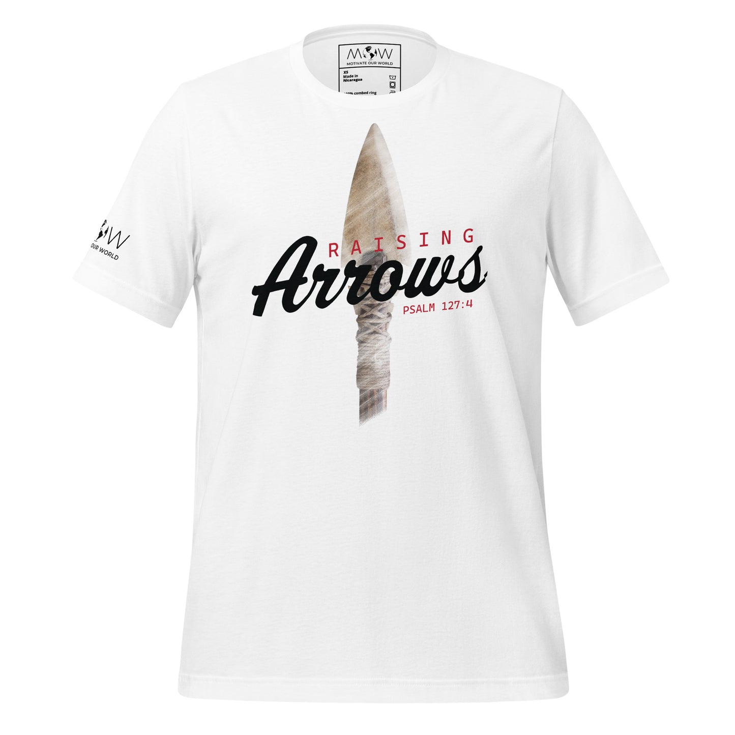 Raising Arrows - Psalm 127:4 Men's Motivational Wihte T-Shirt