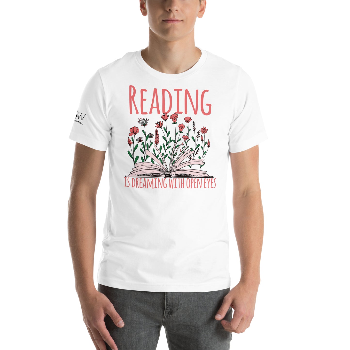 Reading Is Dreaming White Motivational Men's T-Shirt