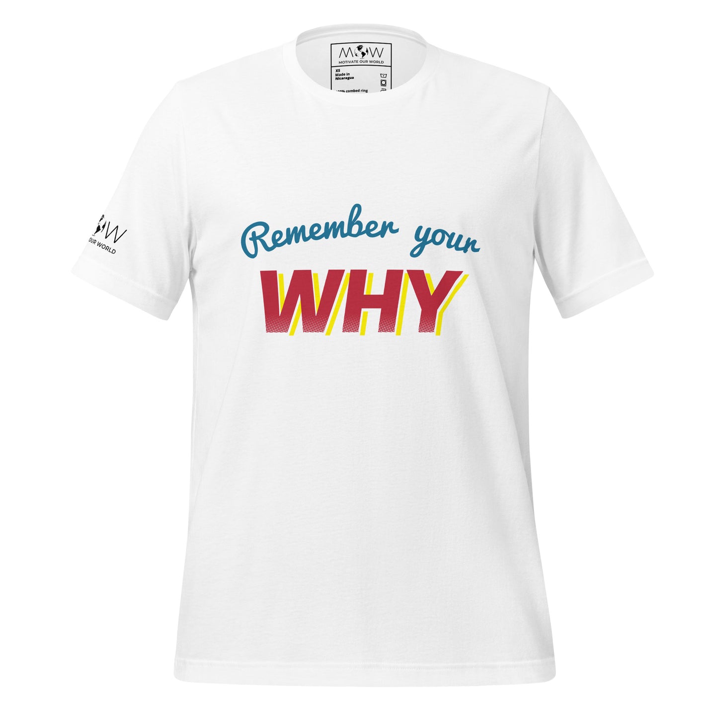 Remember Why Men's Motivational White T-Shirt