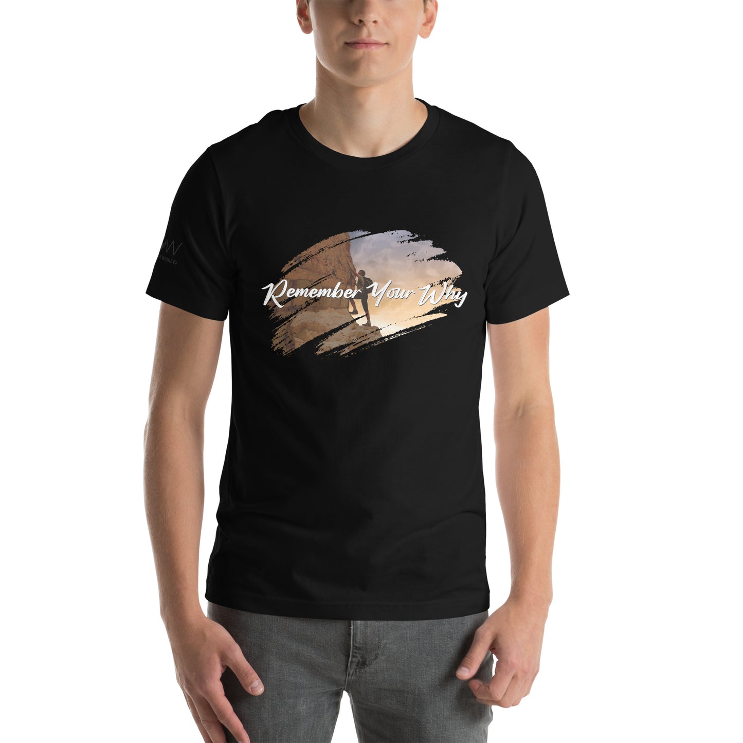 Remember Your Why Men's Motivational Black T-Shirt