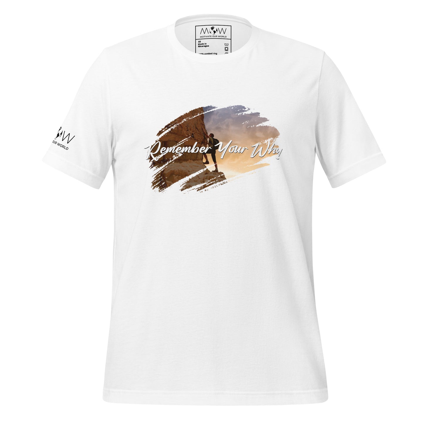 Remember Your Why Men's Motivational White T-Shirt