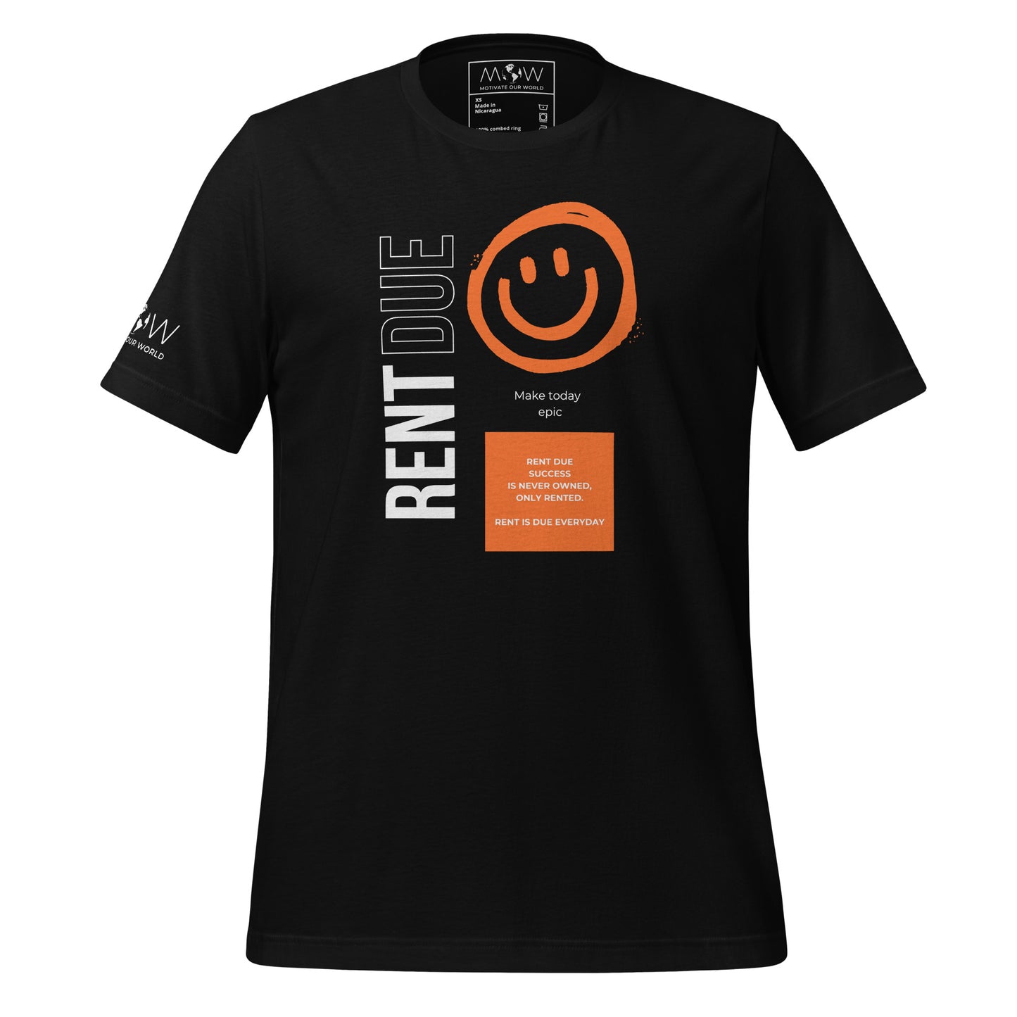 Rent Is Due Men's Motivational Black T-Shirt