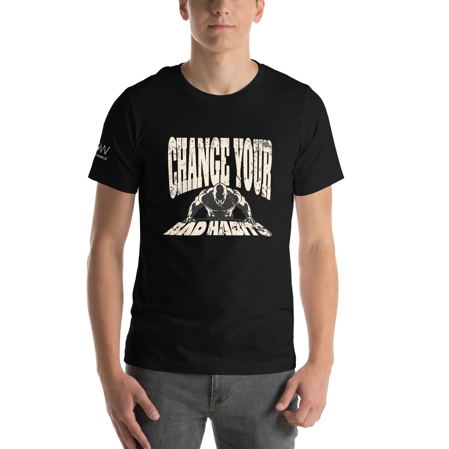 Rise and Grind Men's Motivational Black T-Shirt