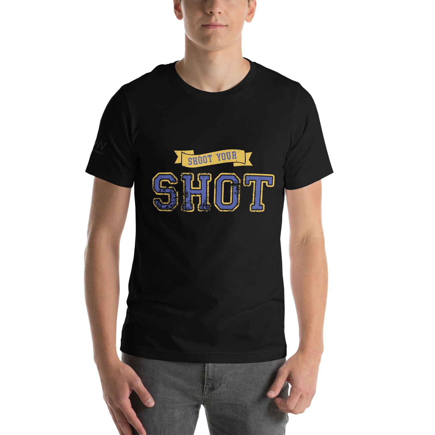 Shoot Your Shot Men's motivational Black T-Shirt