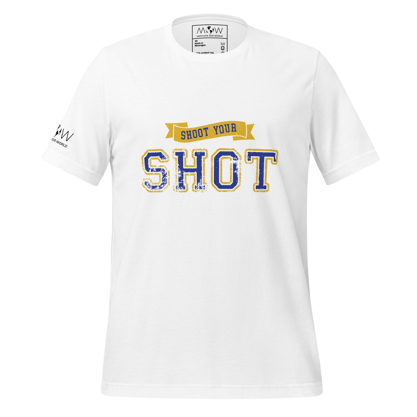 Shoot Your Shot Men's motivational White T-Shirt