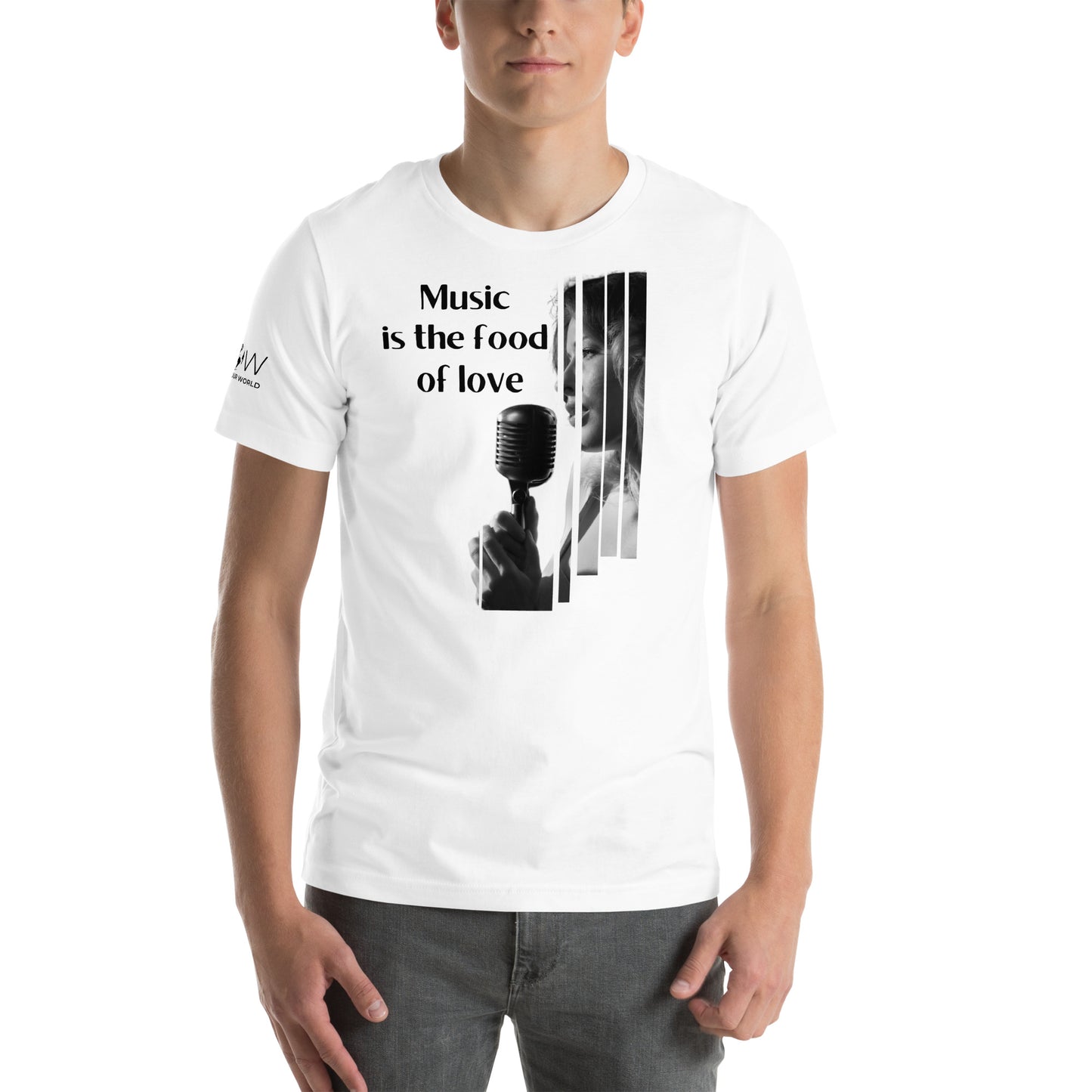 Sing Your Truth - Music Is the Food Of Love White Motivational Men's T-Shirt