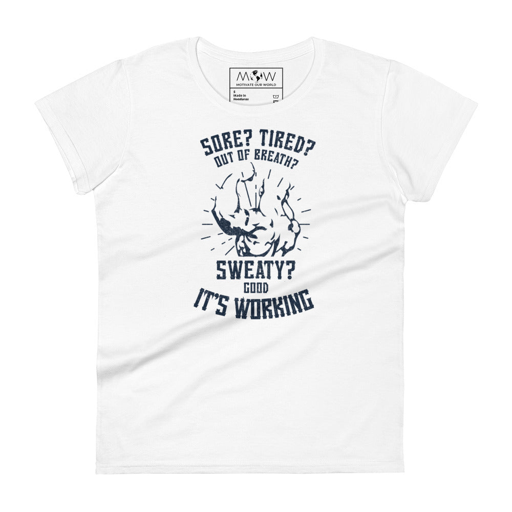 Strength in Struggle Women's Motivational White T-Shirt