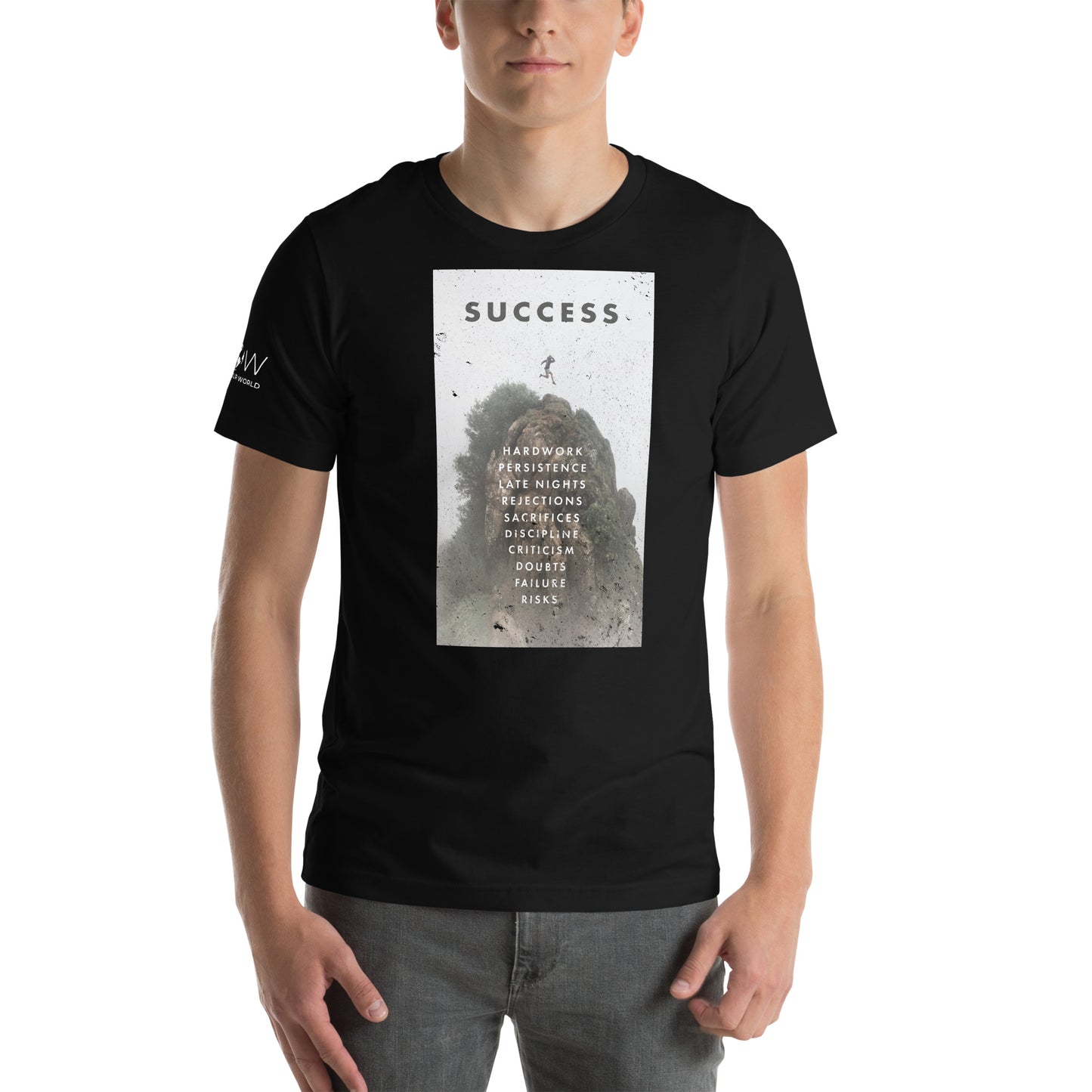 Success Path Men's Motivational Black T-Shirt