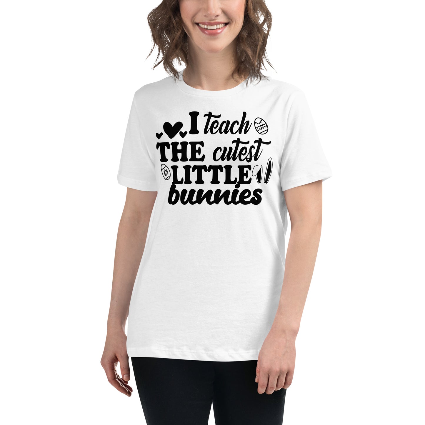 Teaching My Peeps White Motivational Women’s T-Shirt Lifestyle