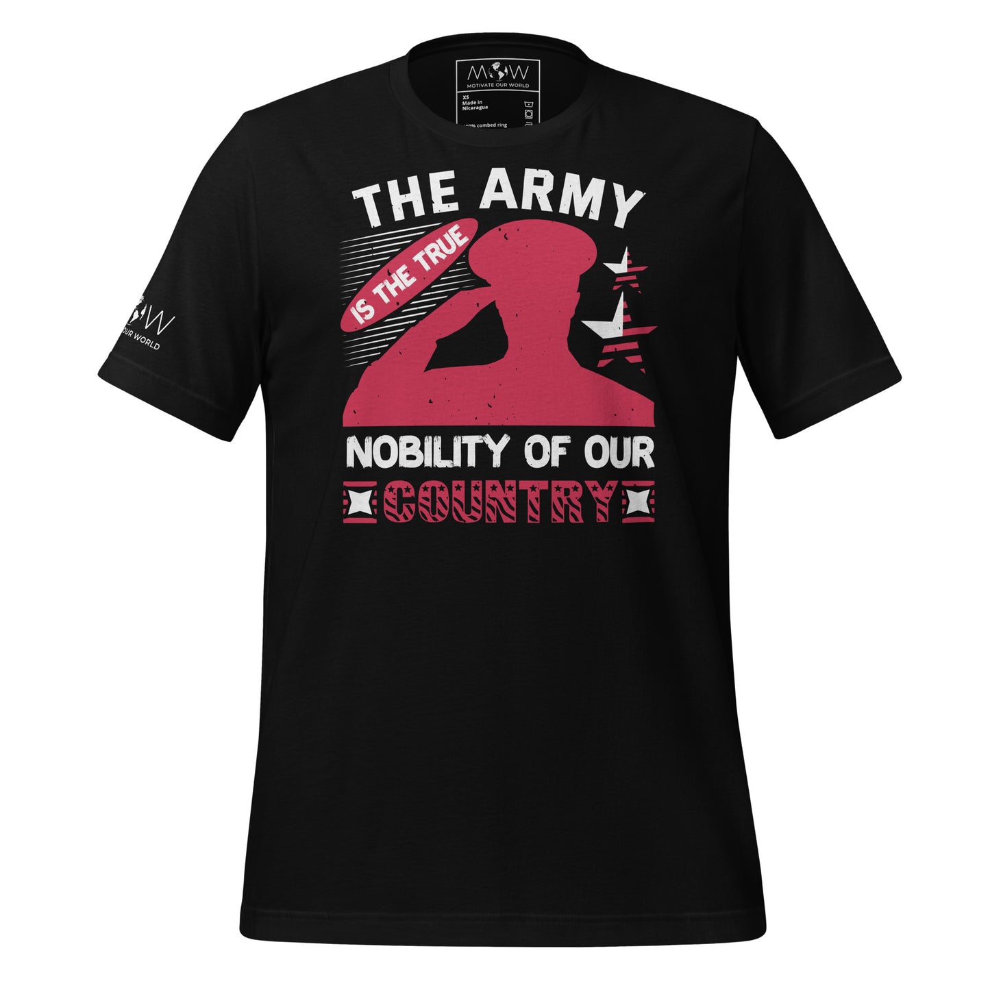 The Army Men's Motivational Black T-Shirt