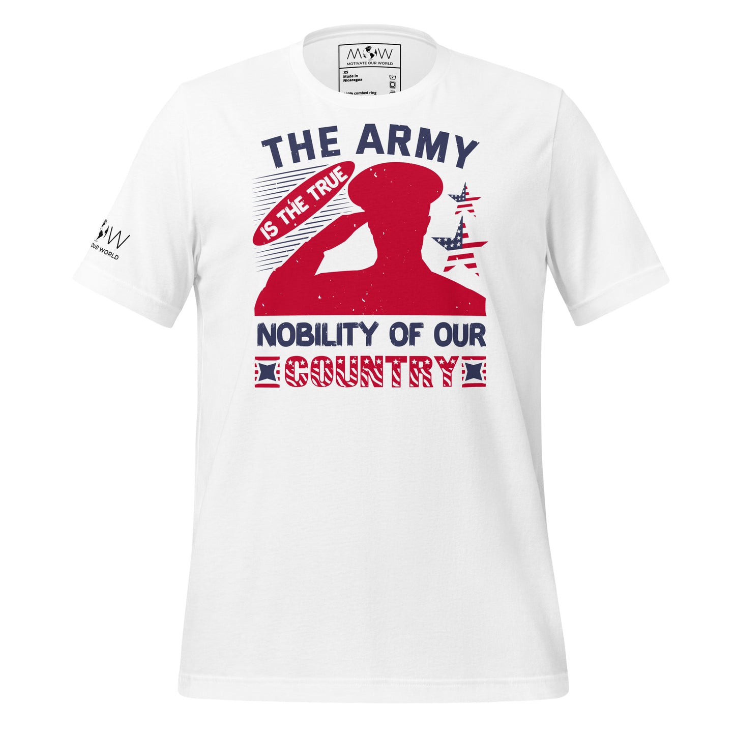 The Army Men's Motivational White T-Shirt
