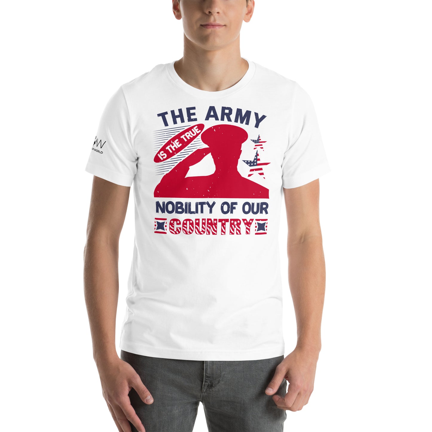 The Army Men's Motivational White T-Shirt