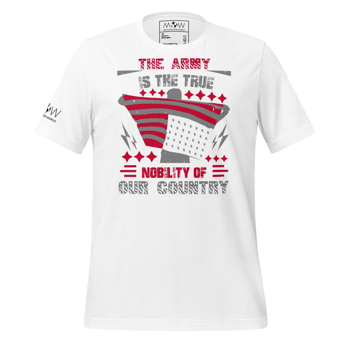 The Army is the True Nobility of Our Country II Men's Motivational White T-Shirt