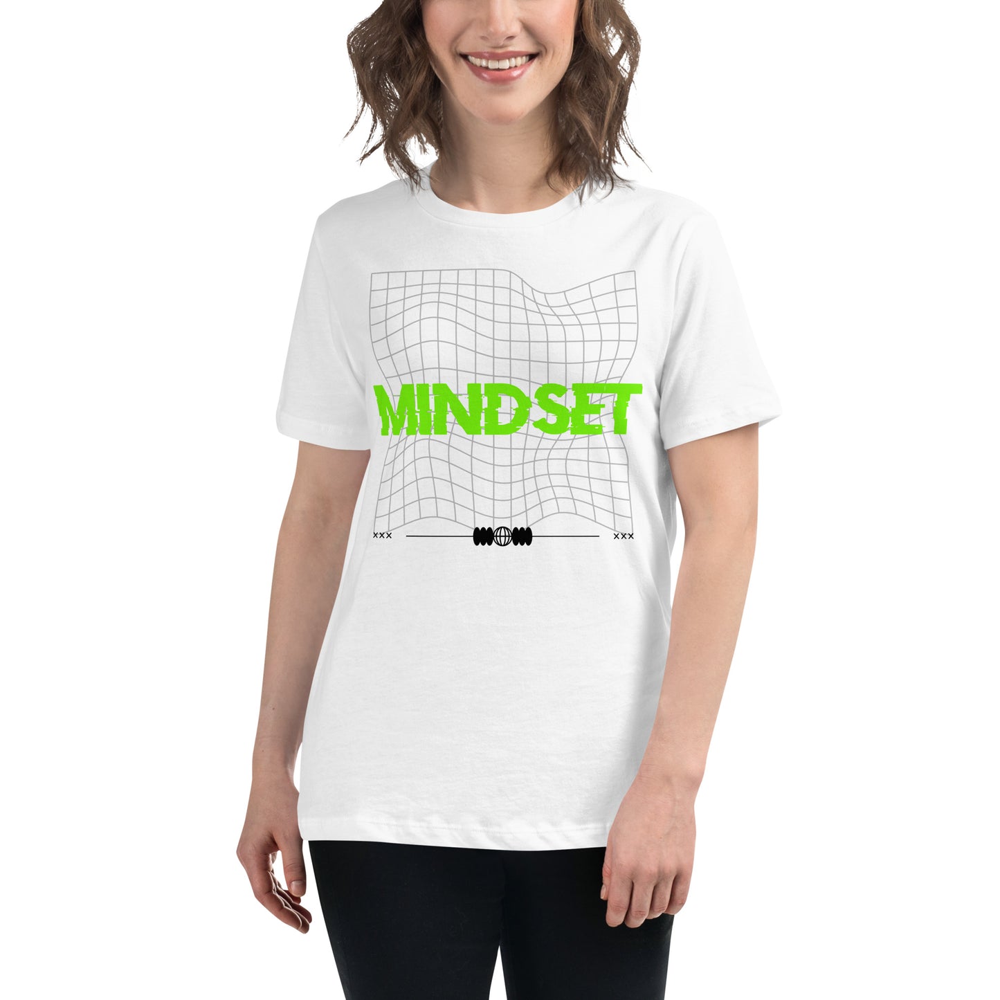 The Mindset White Motivational Women’s T-Shirt Lifestyle