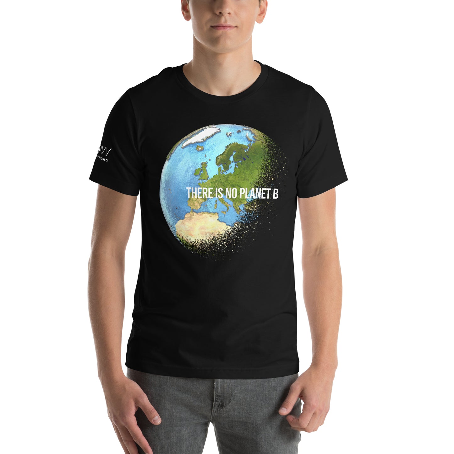 There Is No Planet B Men's Motivational Black T-Shirt
