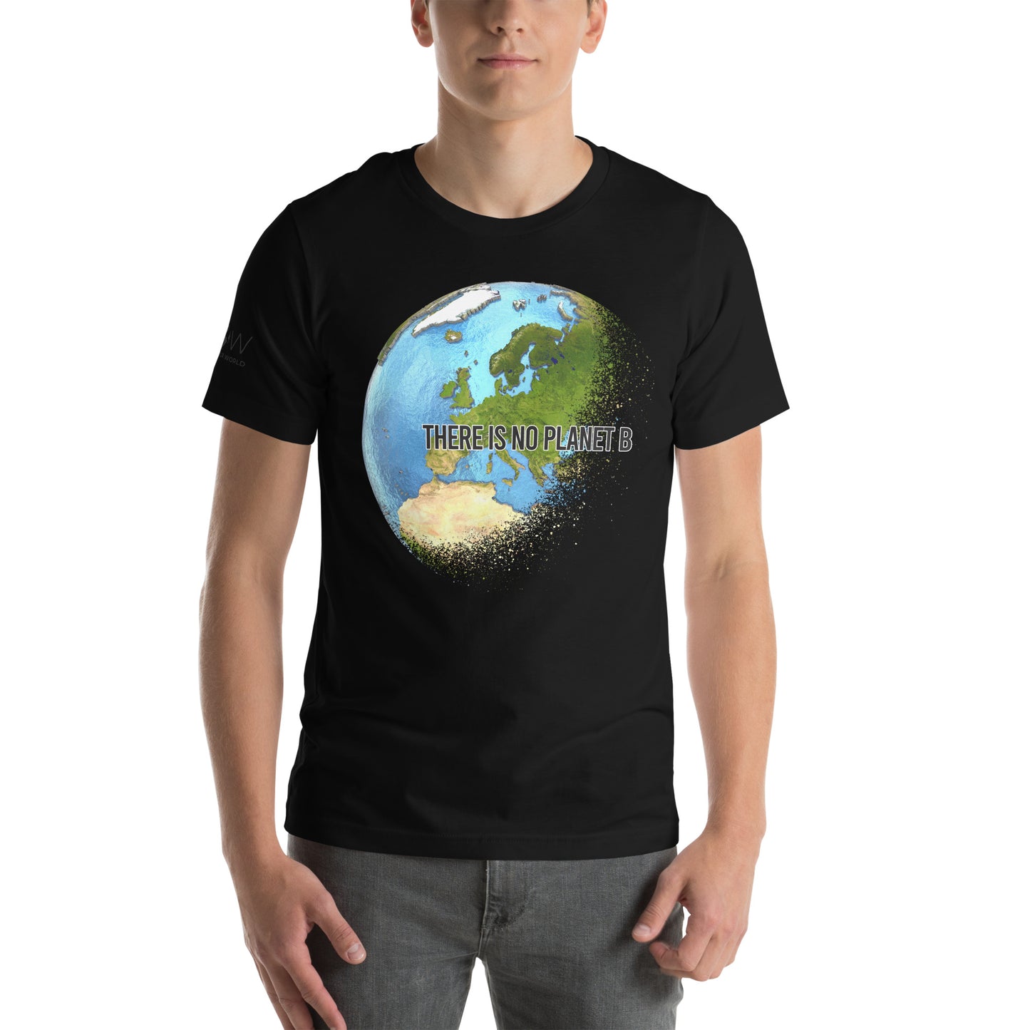 There Is No Planet B Men's Motivational Black T-Shirt