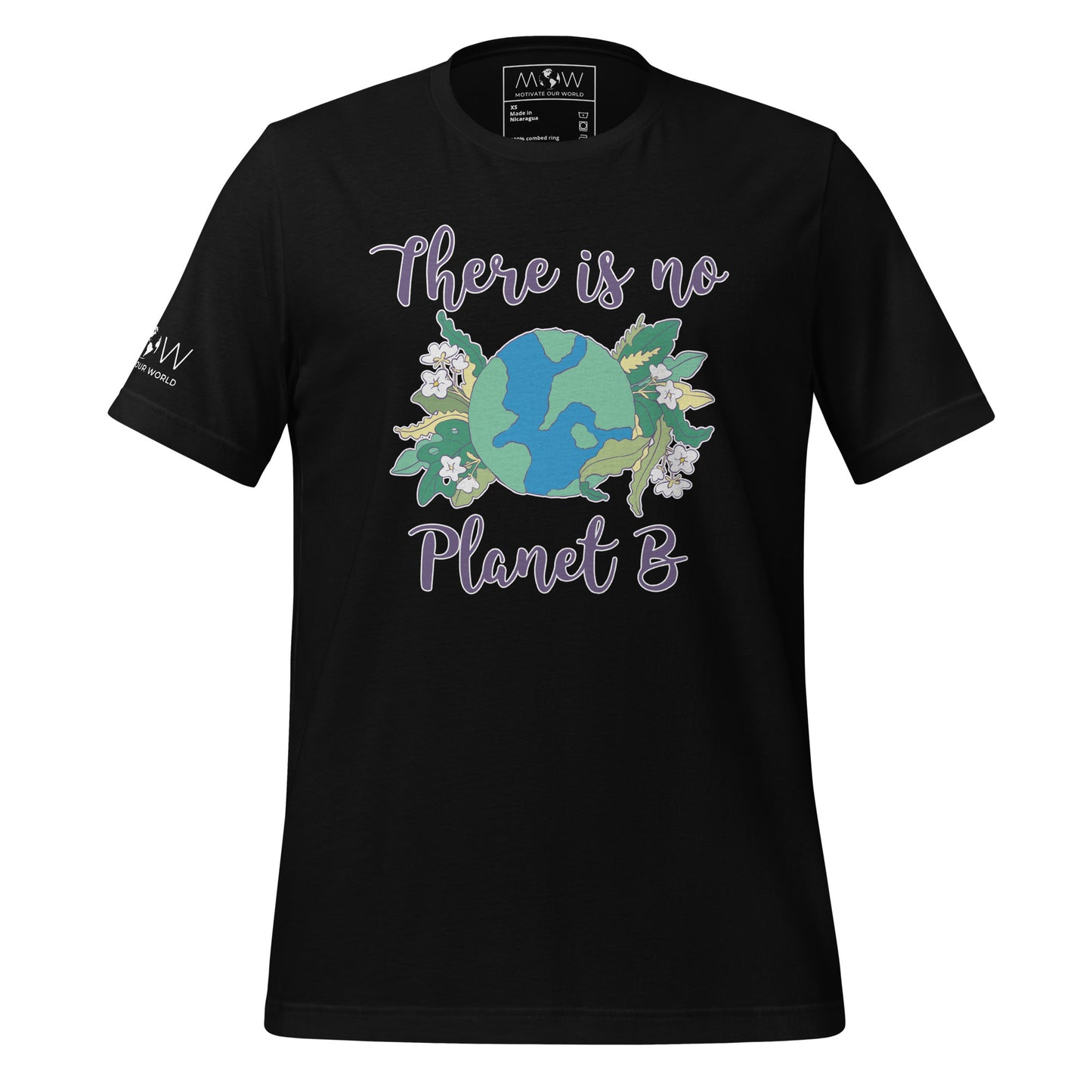 There Is No Planet B Men's Motivational Black T-Shirt