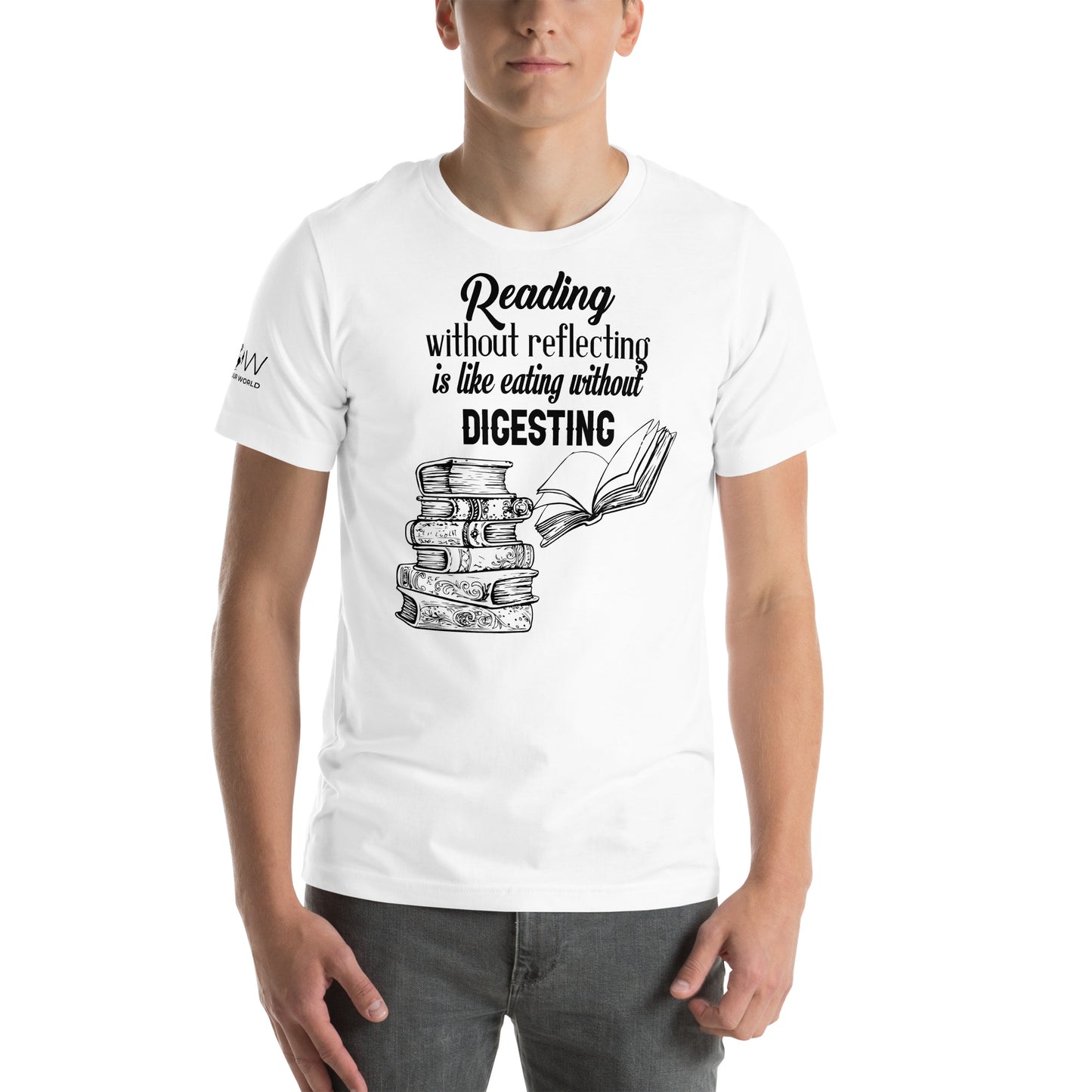 To Me, You Are Perfect – Minimal Heart Script White Motivational Men's T-Shirt