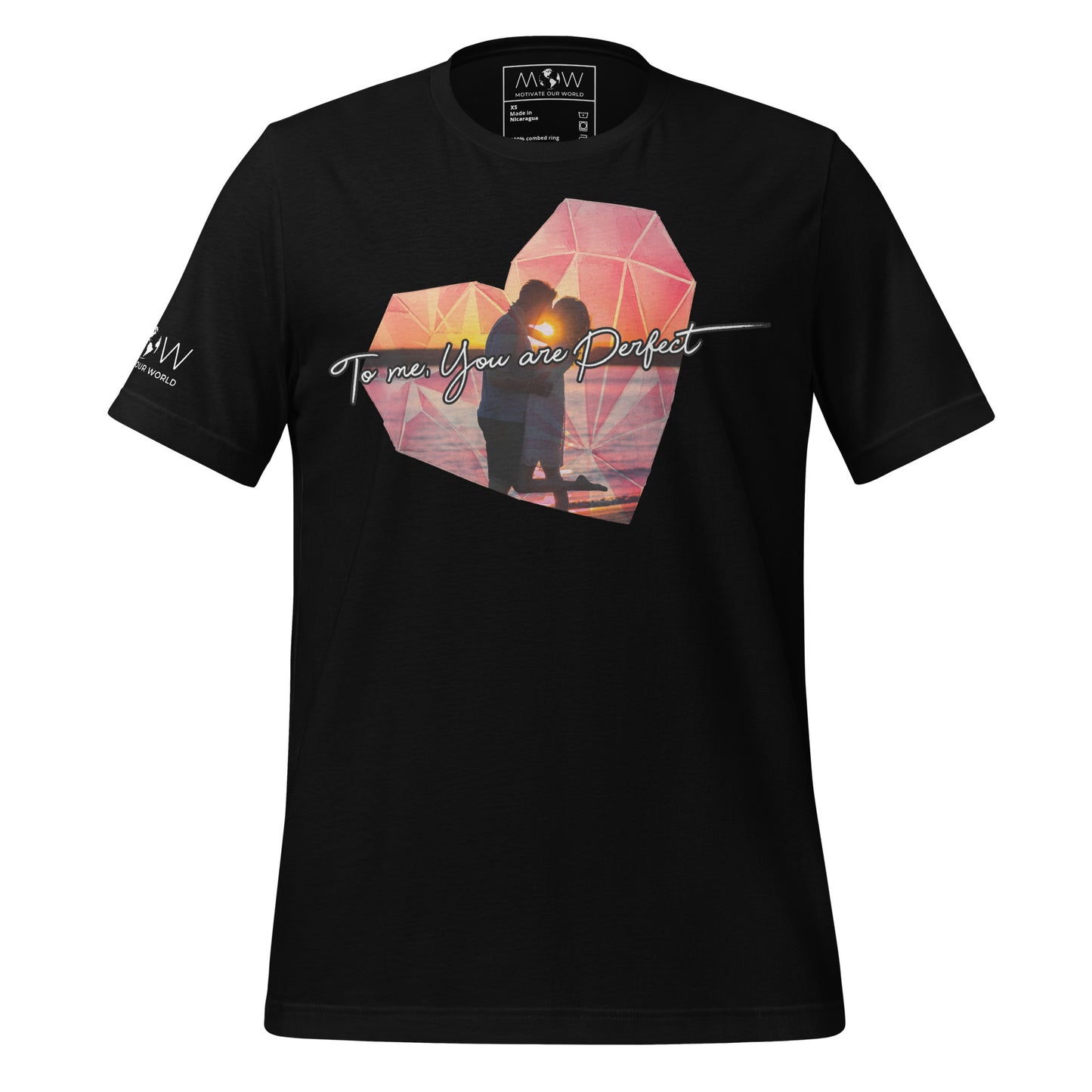 To Me, You Are Perfect – Sunset Diamond Edition Black Motivational Men's T-Shirt