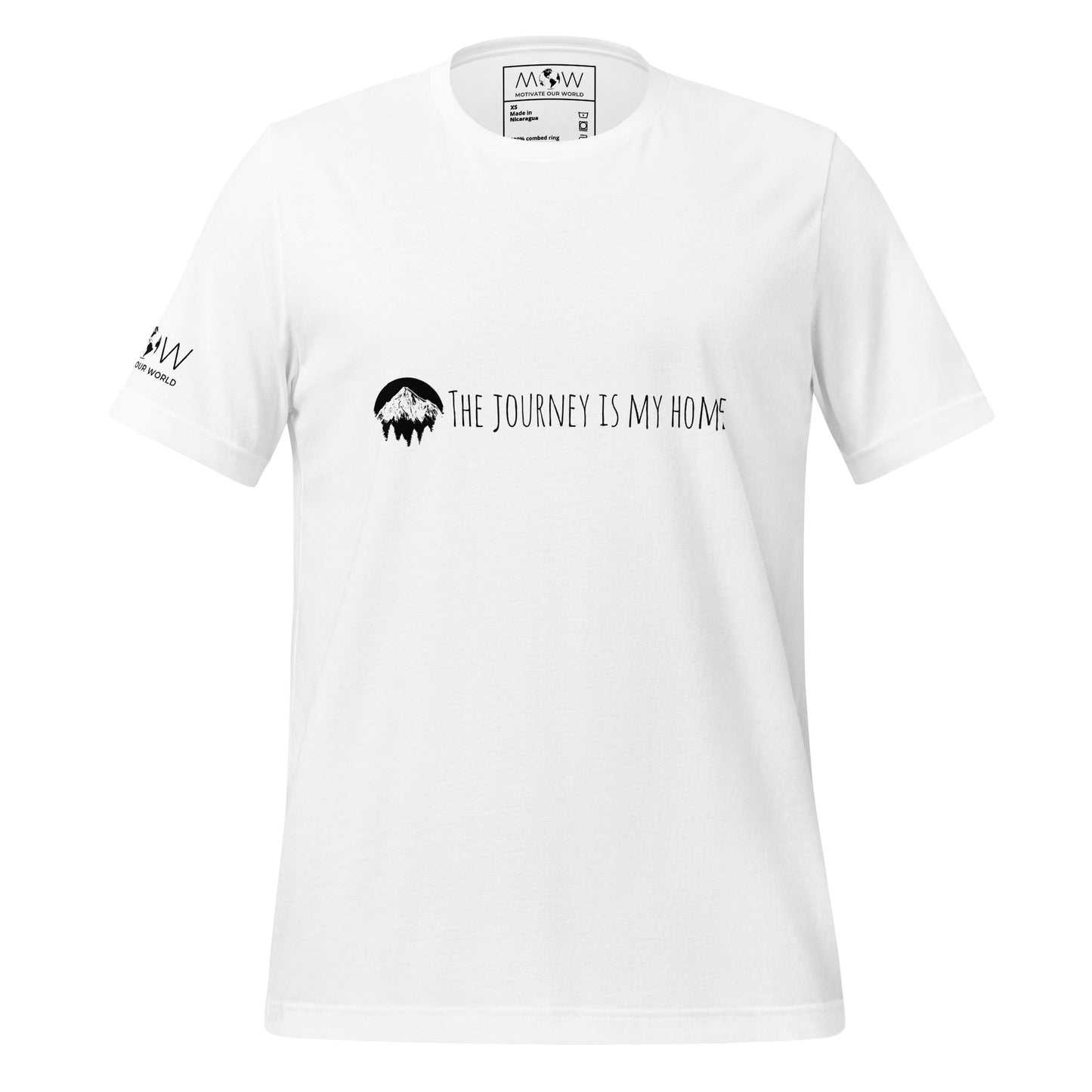 Travel is the Only Thing You Buy That Makes You Richer (Minimalist Black Design) Men's Motivational White T-Shirt