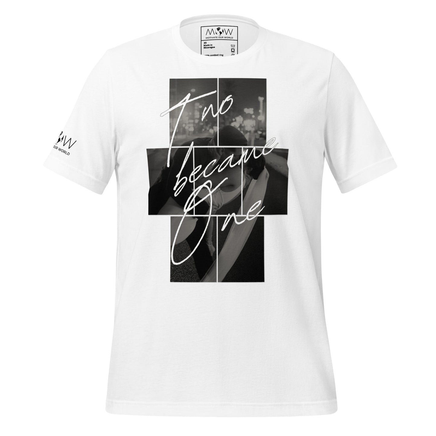 Two Became One – Wedding Night Edition White Motivational Men's T-Shirt