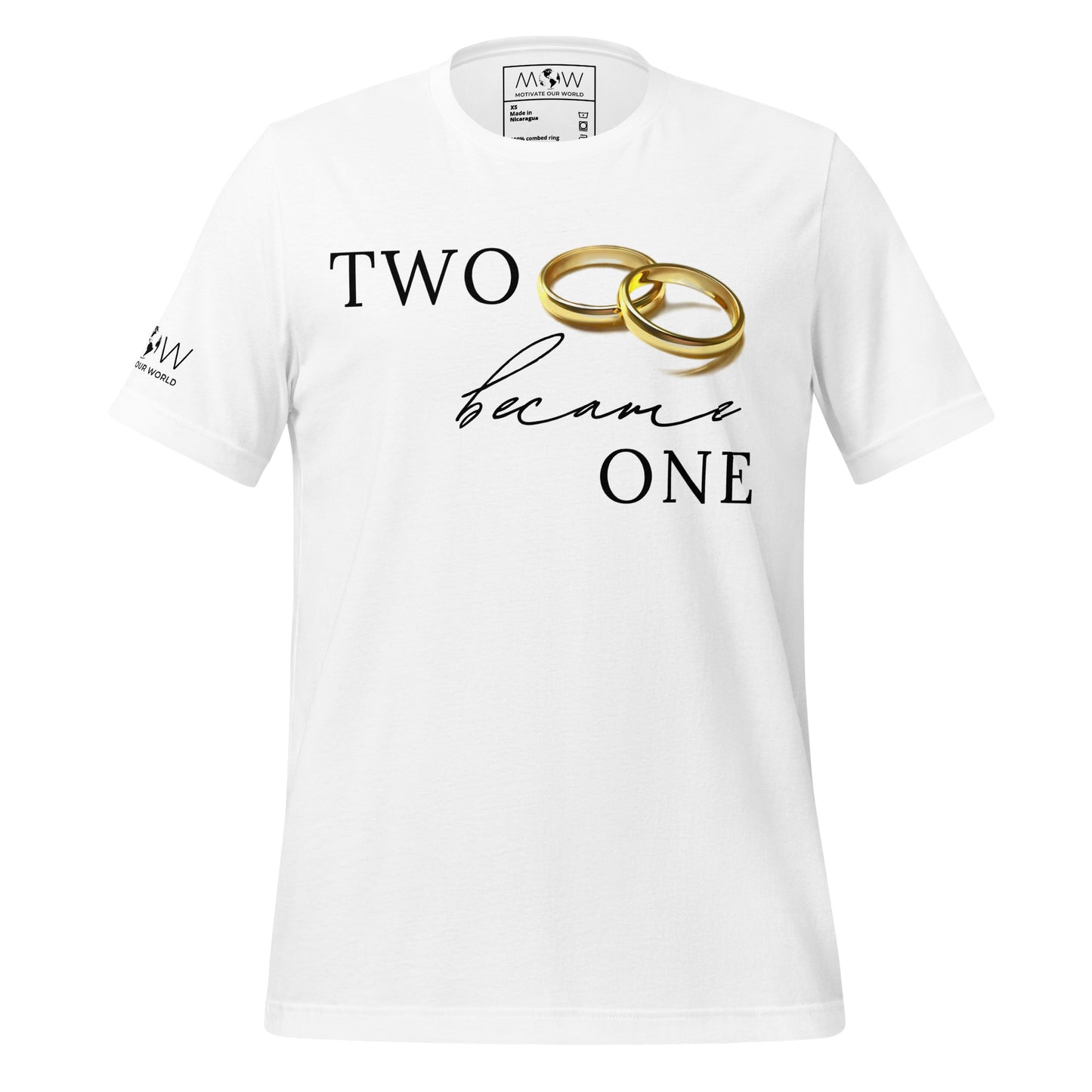 Two Became One White Motivational Men's T-Shirt