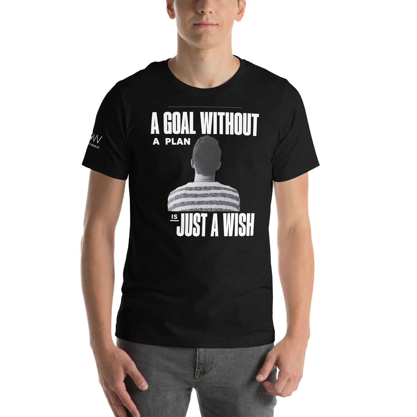 Vision from Behind Men's Motivational Black T-Shirt
