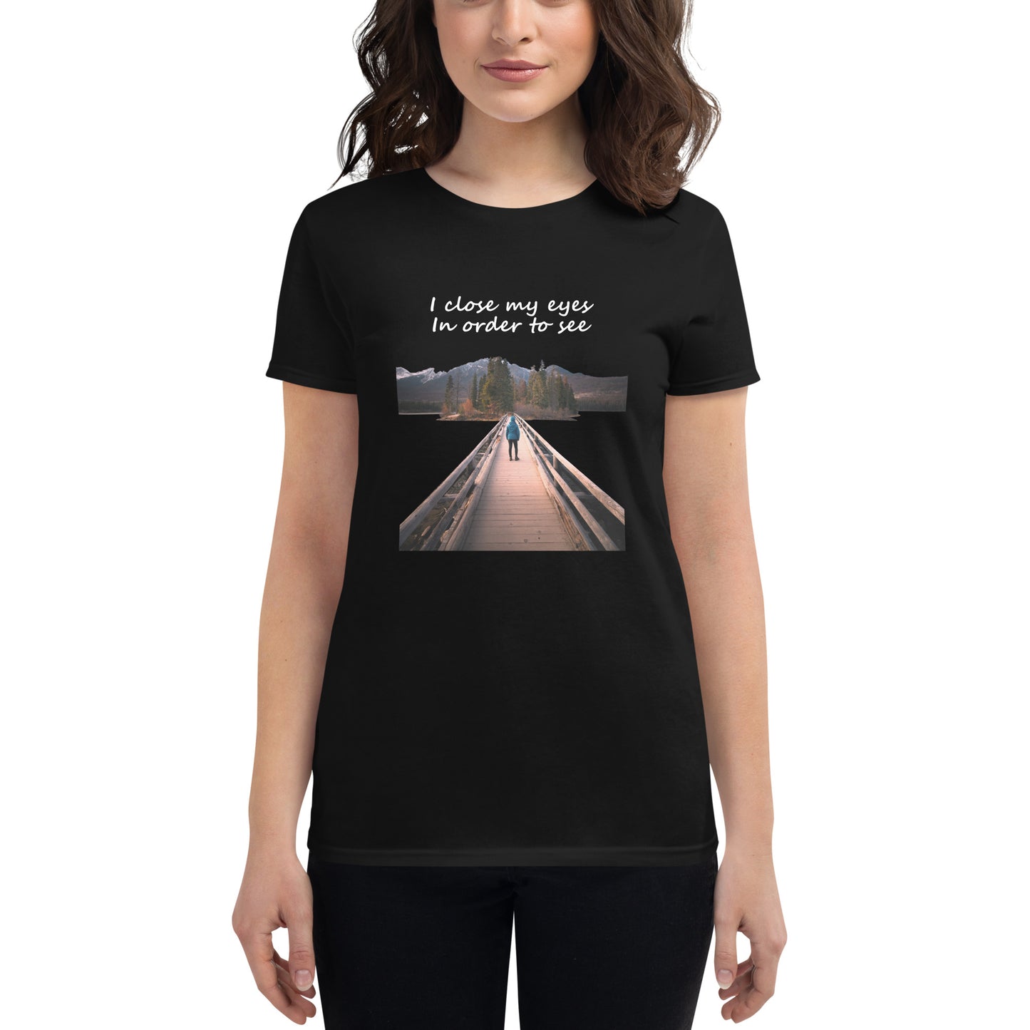 Walk Your Path Women’s Motivational Black T-Shirt
