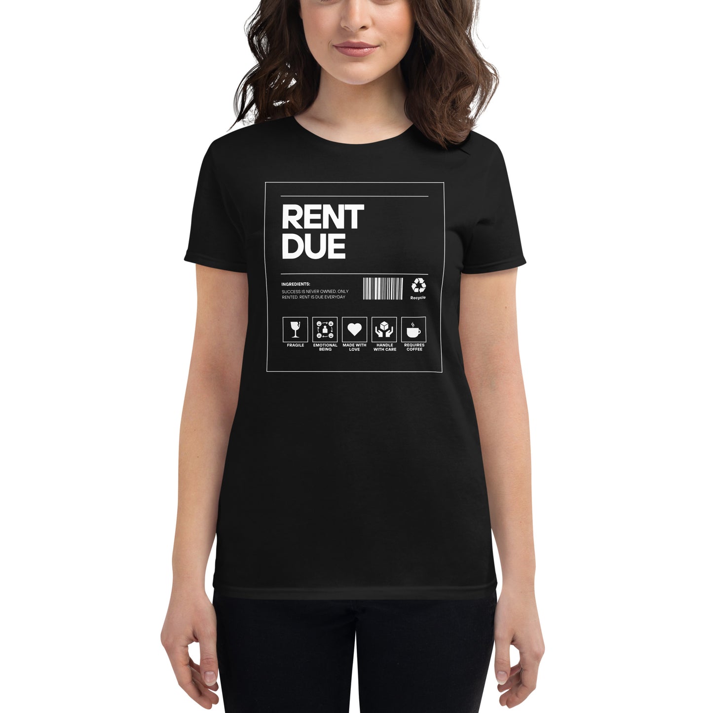 Won't Bring You Closer Women's Motivational Black T-Shirt
