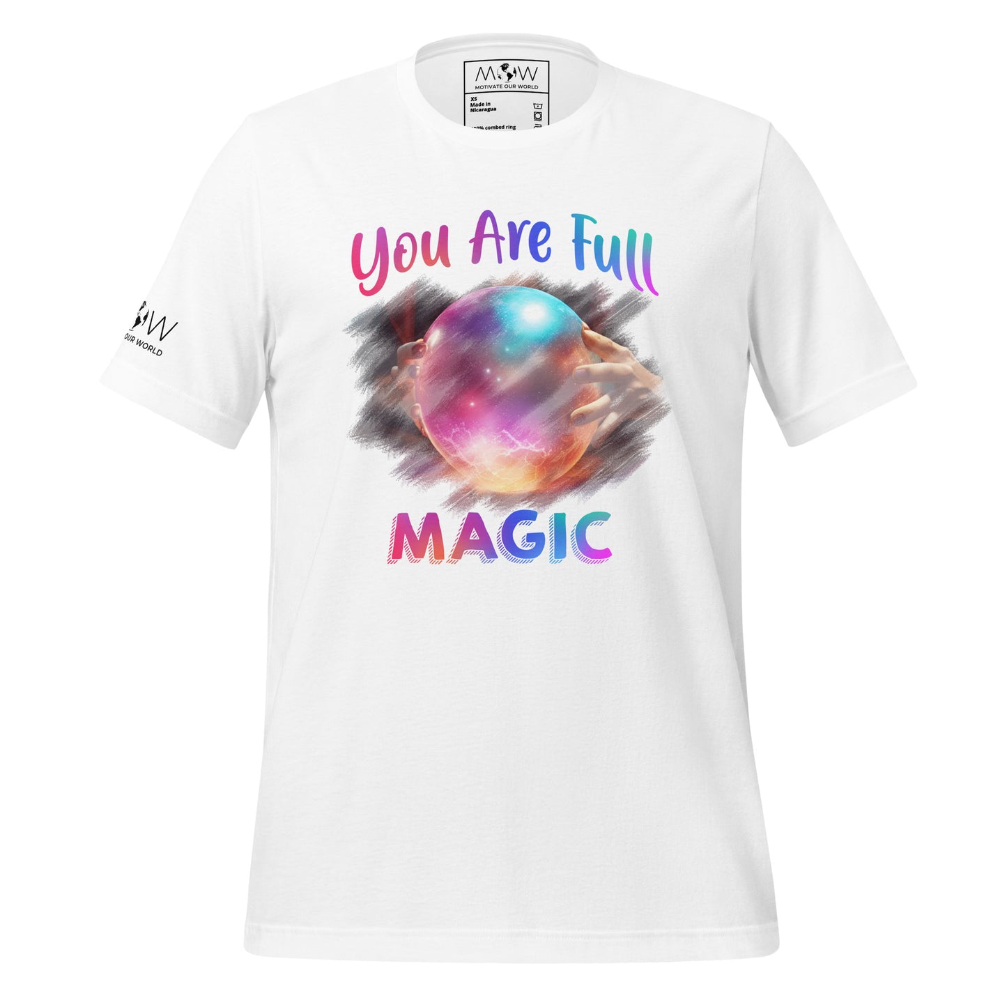You Are Full of Magic Crystal Ball Men's Motivational White T-Shirt