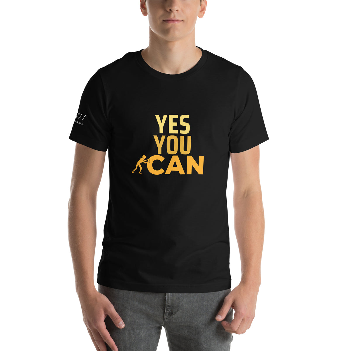 "You Can" Men's Motivational Black T-Shirt