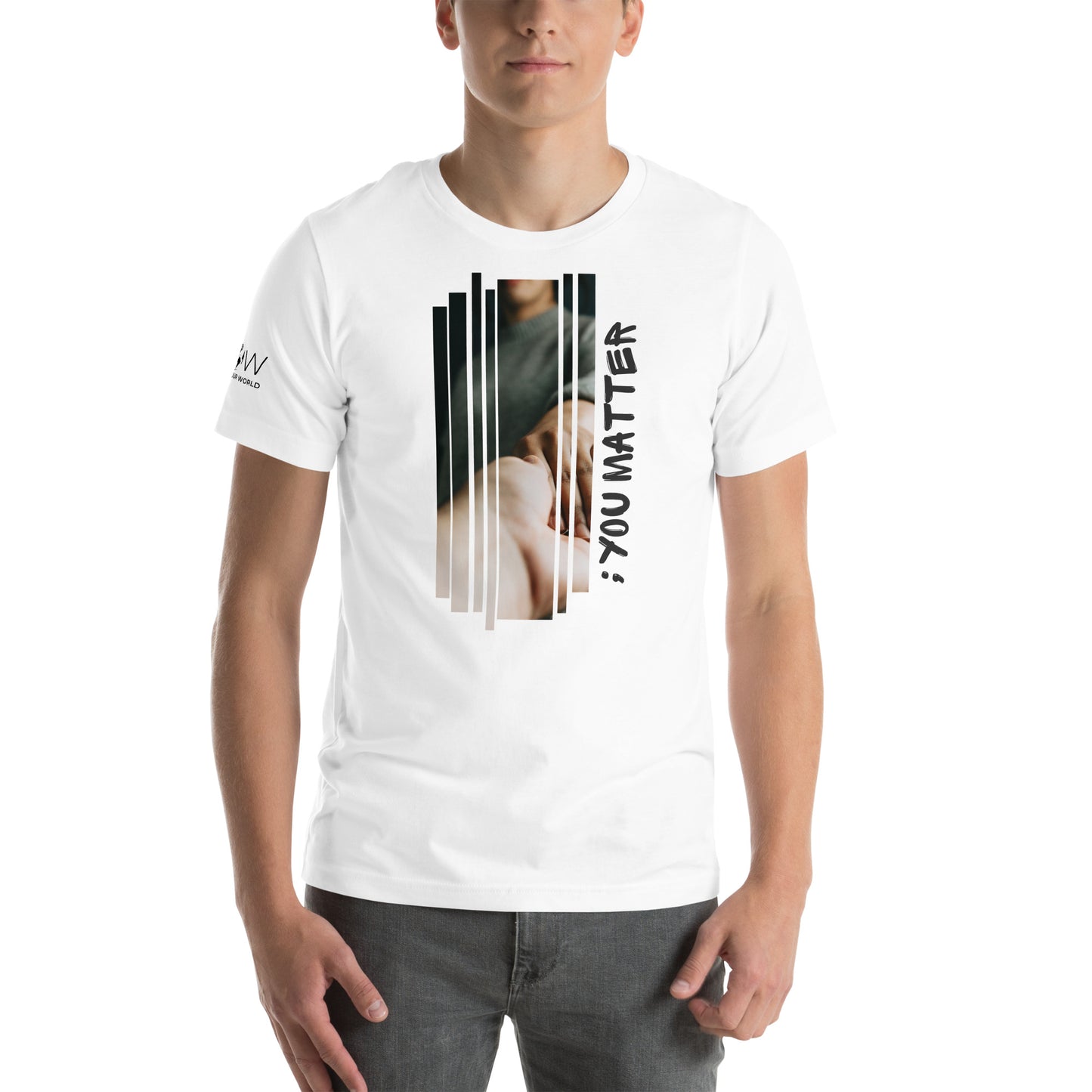 You Matter - Statement White Motivational Men's T-Shirt