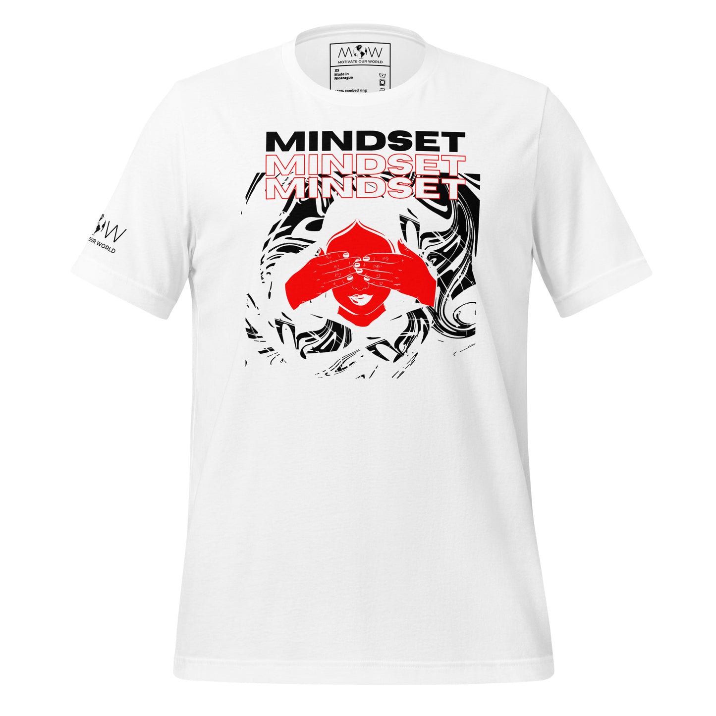 Your Mindset Men's Motivational White T-Shirt