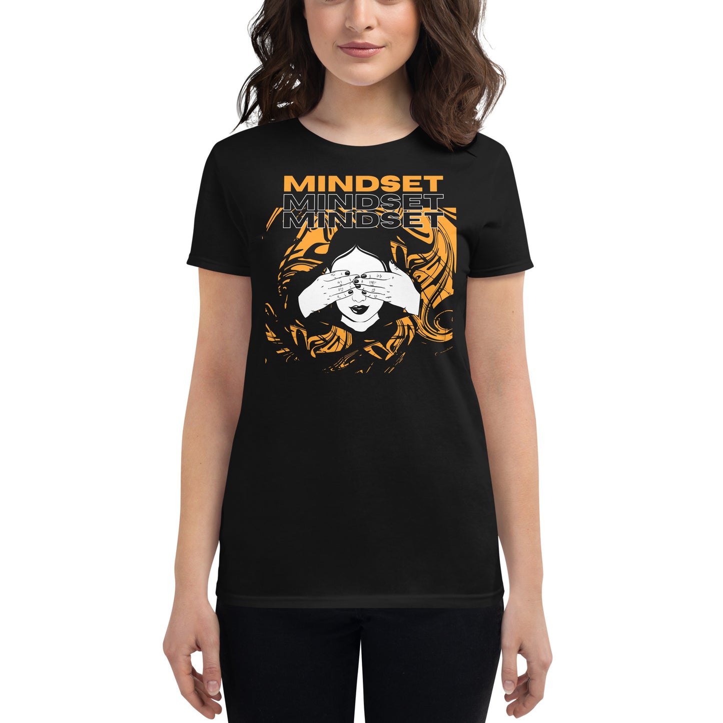 Your Mindset Women’s Motivational Black T-Shirt