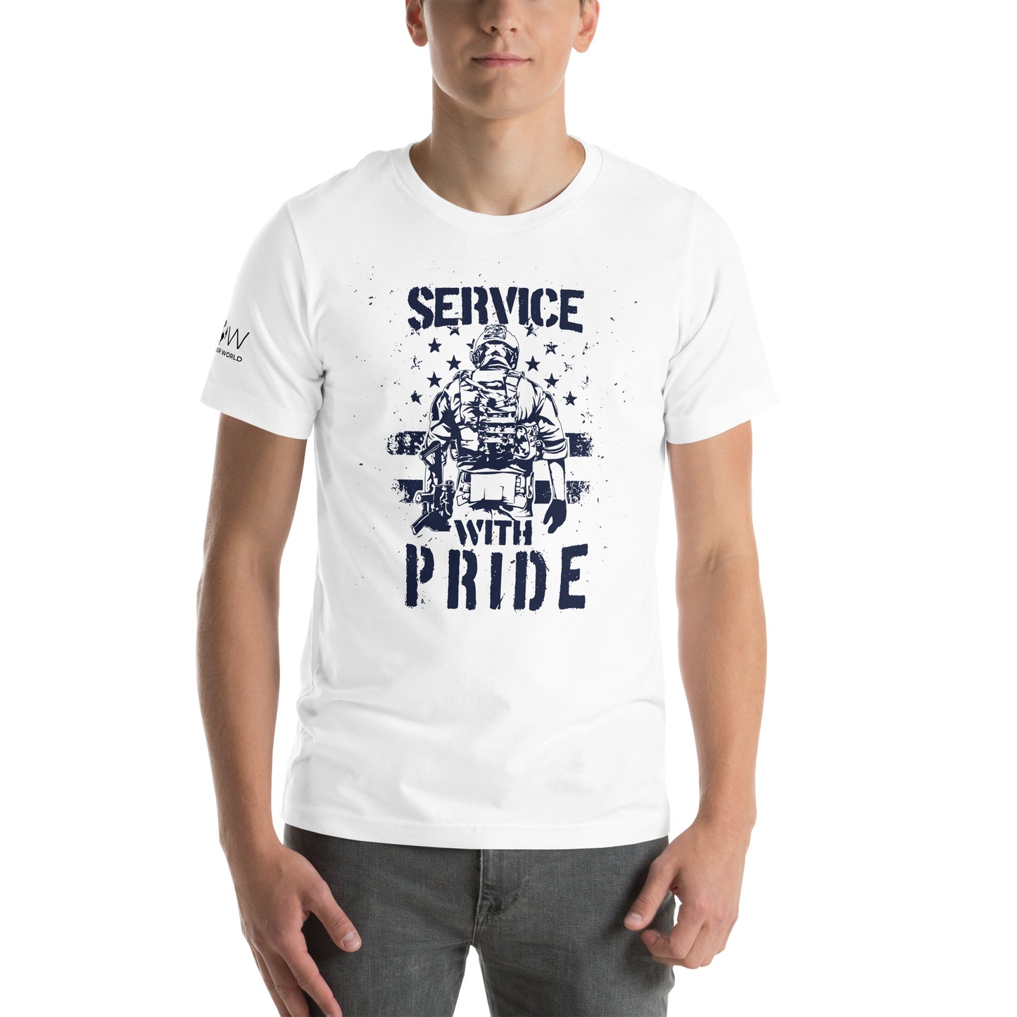 Service Men's Motivational White T-Shirt