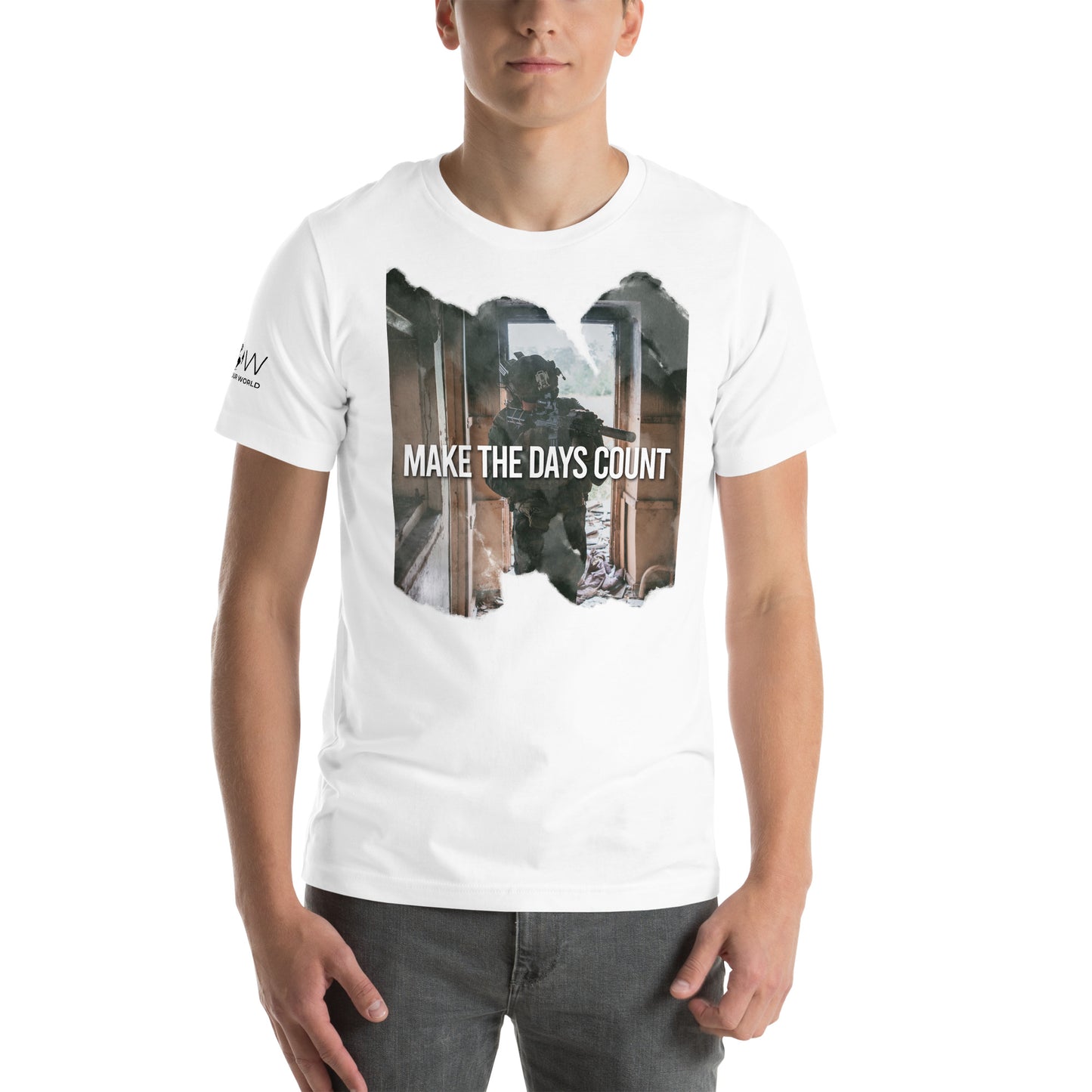 Make the Days Count III Men's Motivational White T-Shirt